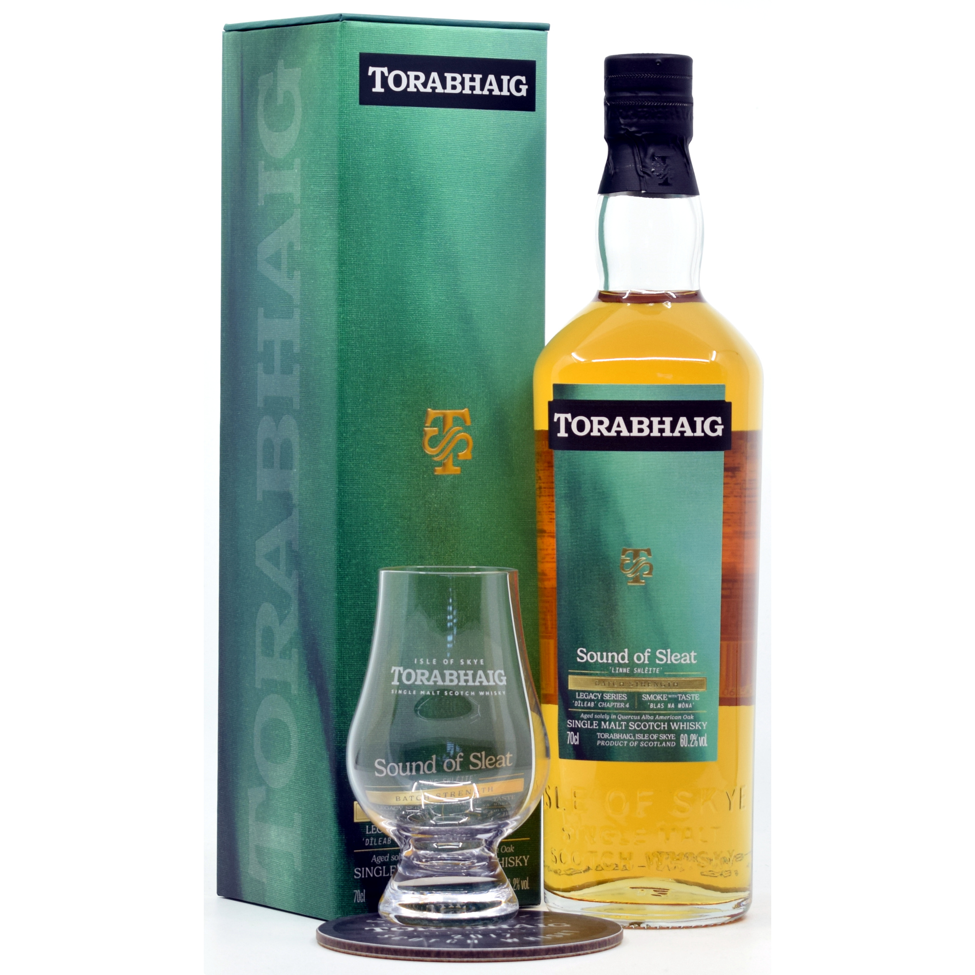 Torabhaig Sound of Sleat Batch Strength 60,2% vol. + Glencairn & Untersetzer gratis