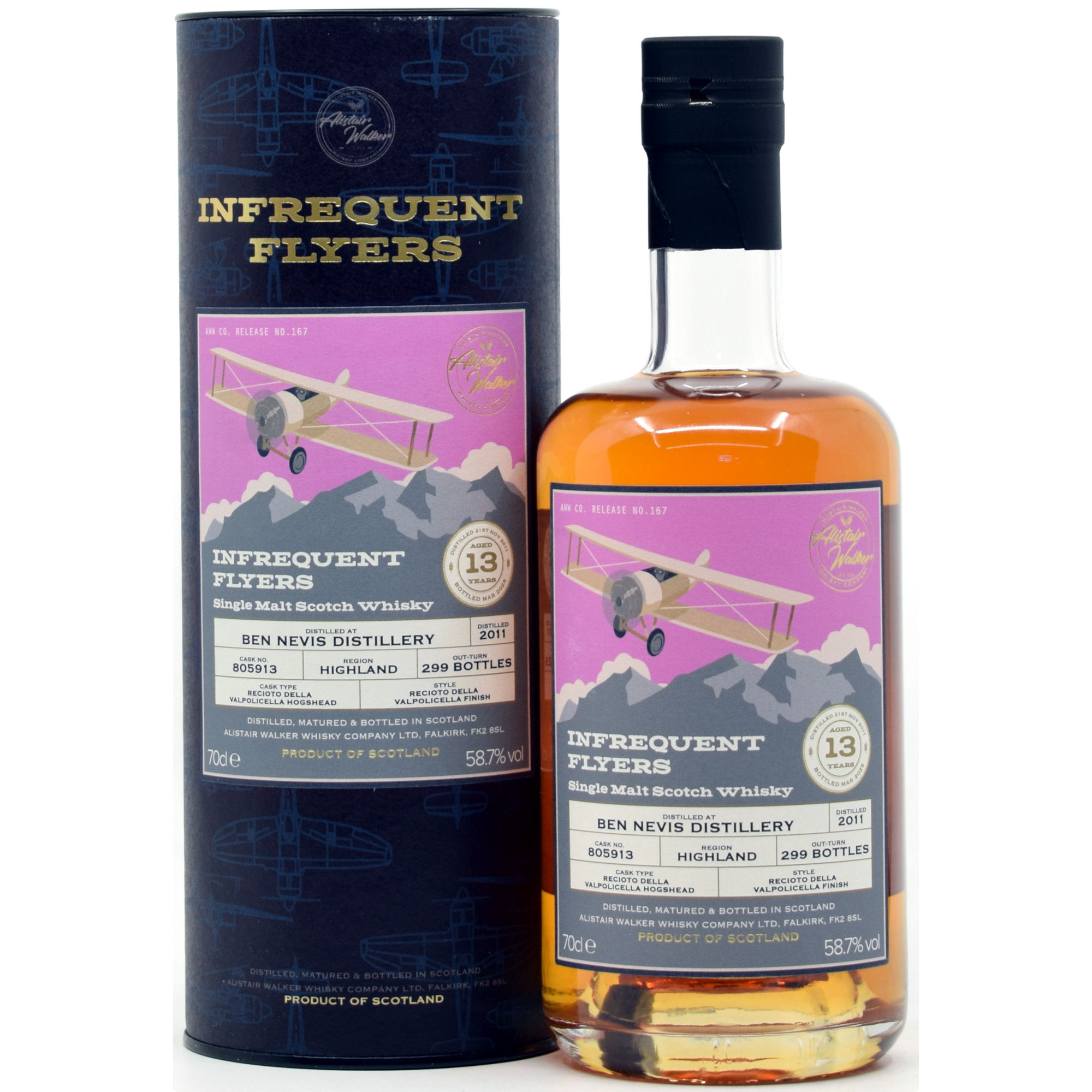 Ben Nevis 13 Jahre 2011/2025 Recioto Della Valpolicella Alistair Walker Infrequent Flyers 58,7% vol.