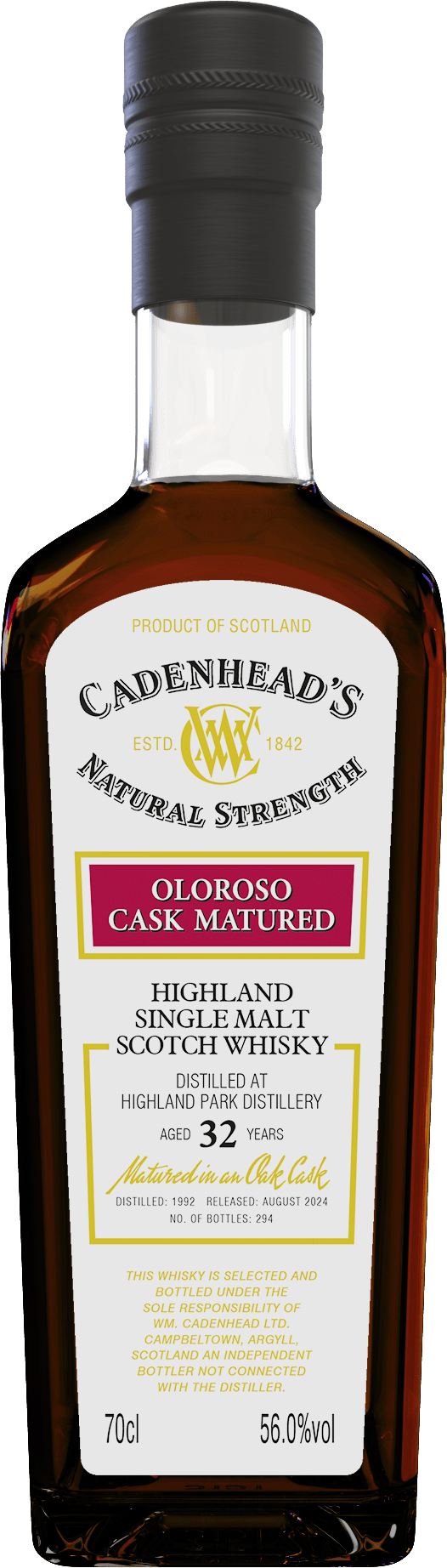 Highland-Park-32-YO Highland Park 32 Jahre 1992/2024 Oloroso Cask Cadenhead 56% vol.