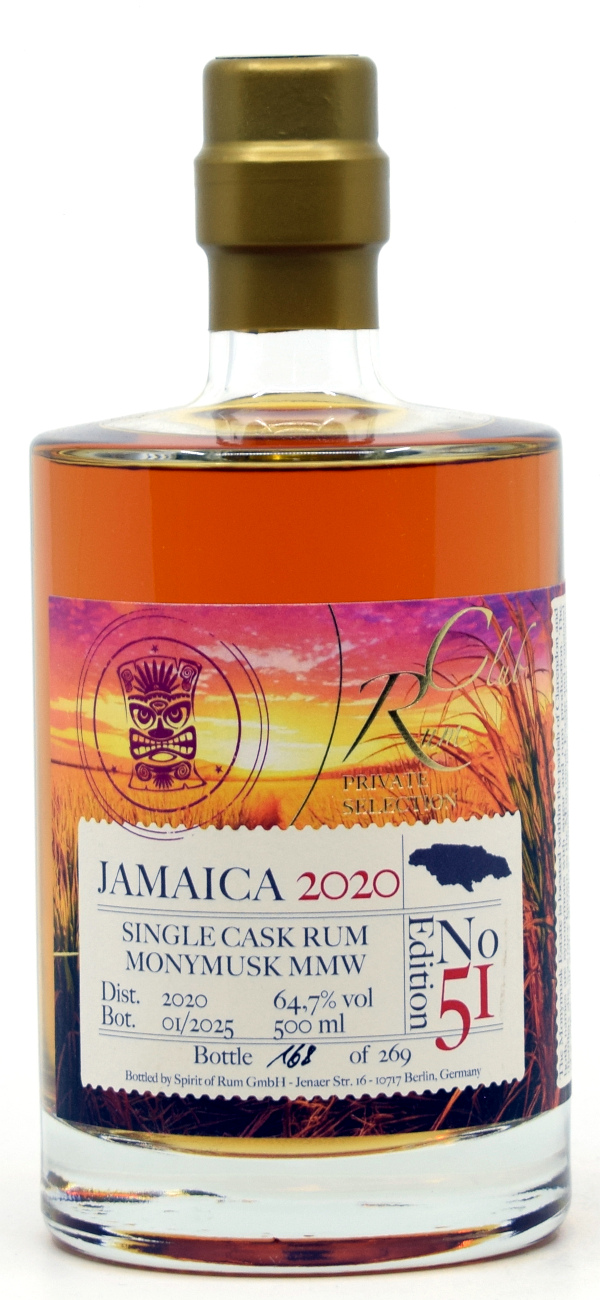 jamaica_2020_Rumclub Jamaica (Monymusk MMW) 2020/2025 Rum Club Private Edition #51 64,7% vol.