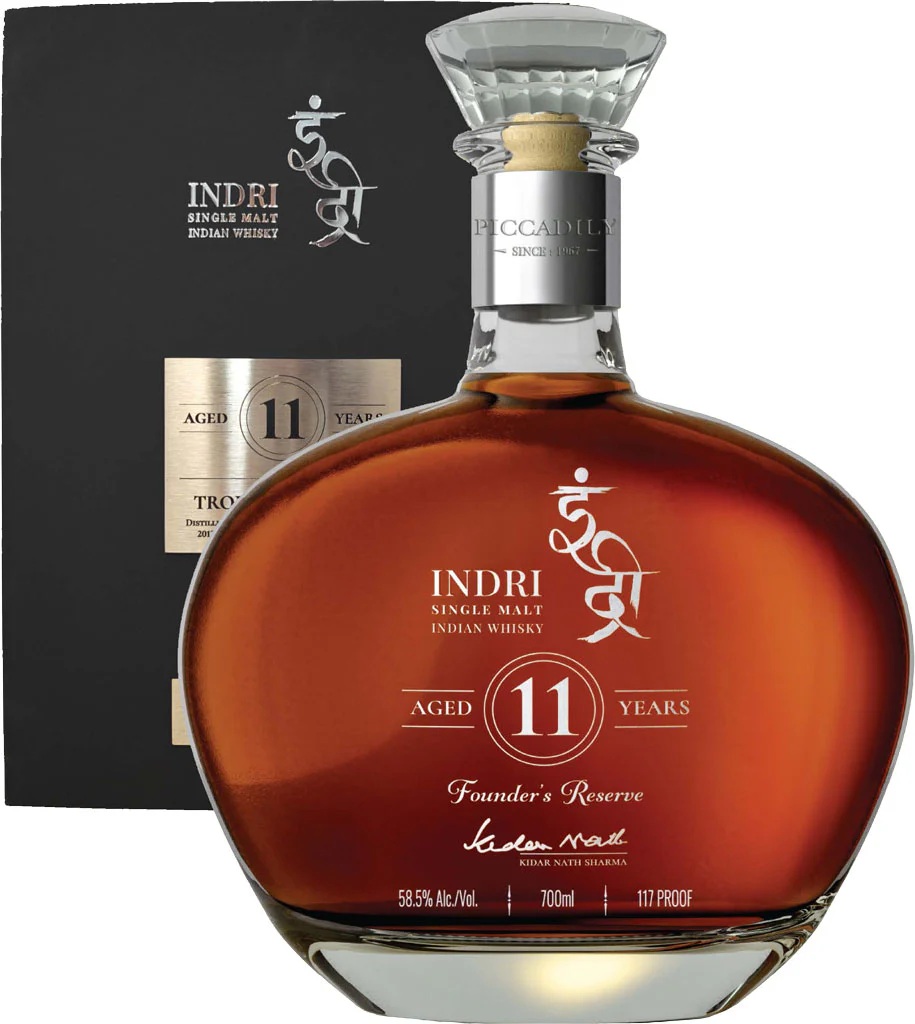 Indri 11 Jahre Founder's Reserve Redwine Cask 58,5% vol.