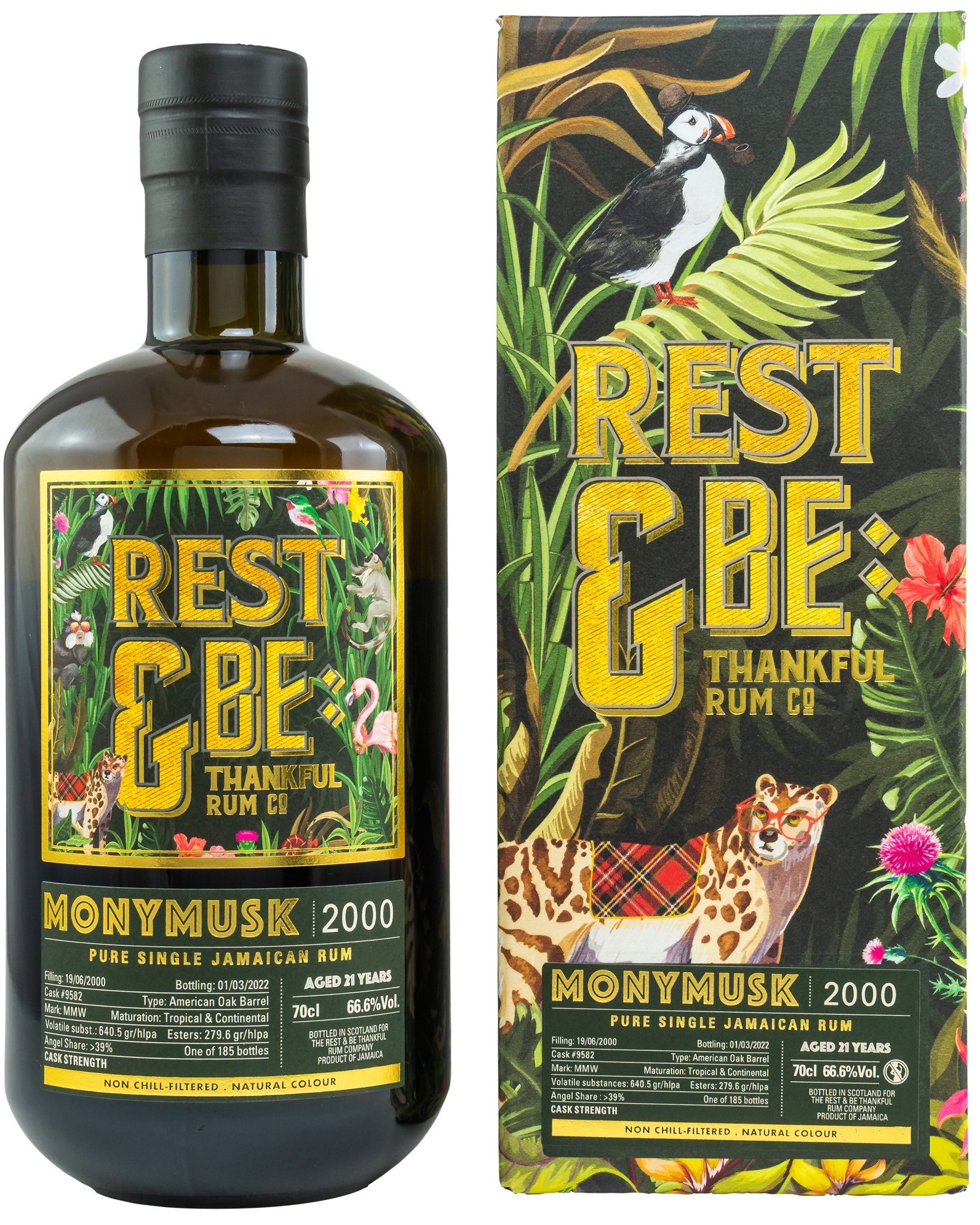 Monymusk 2000/2022 Pure Single Jamaican Rum Single Cask #9582 Rest & Be Thankful 66,6%vol.