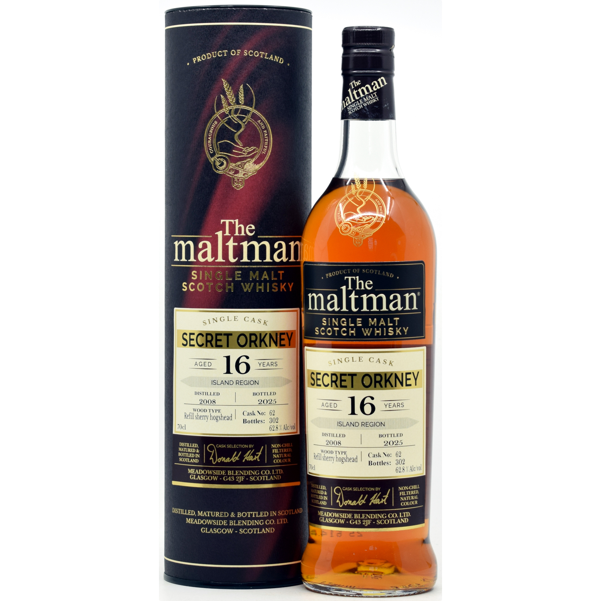 Secret Orkney 16 Jahre 2008/2025 Sherry Cask The Maltman 62,8% vol.