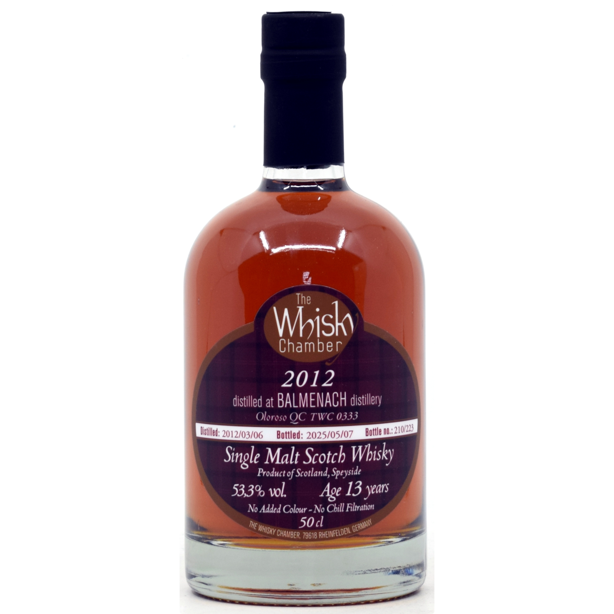 Balmenach 13 Jahre 2012/2025 Oloroso Cask The Whisky Chamber 53,3% vol.