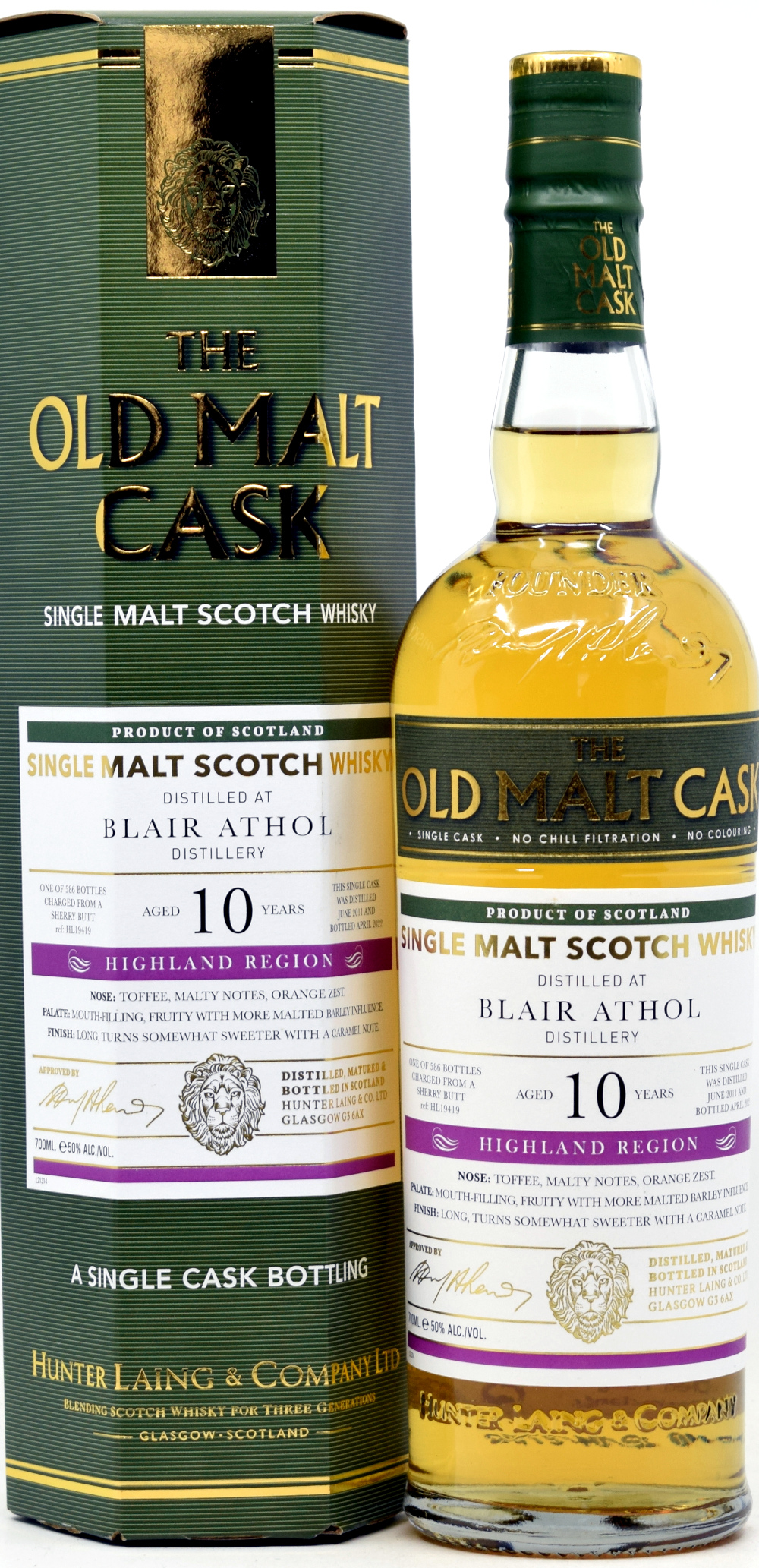 blair_athol_10_HL Blair Athol 10 Jahre 2011/2022 Sherry Cask Hunter Laing Old Malt Cask 50% vol.