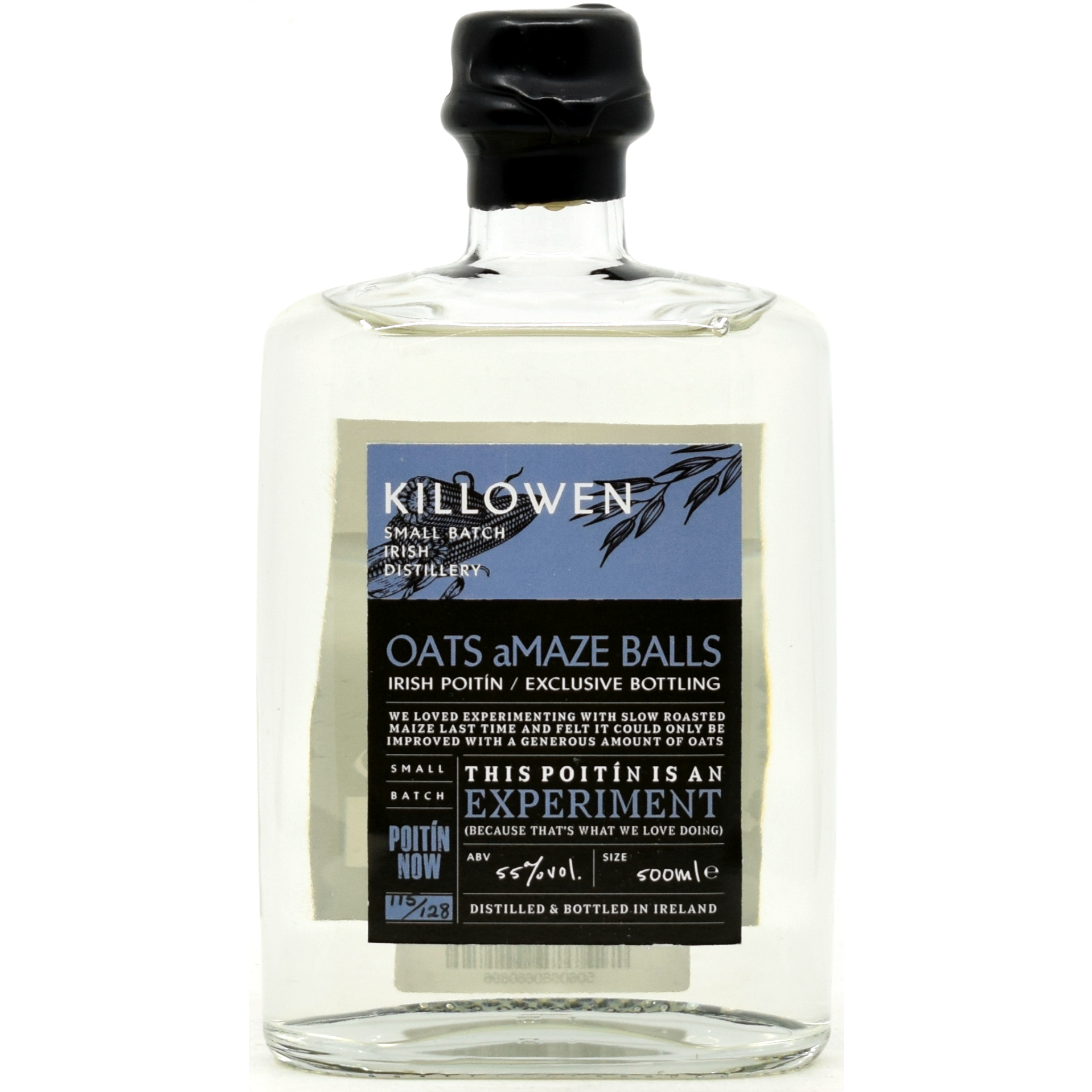 Killowen Oats Amaze Balls Peated Poitin 55% vol.