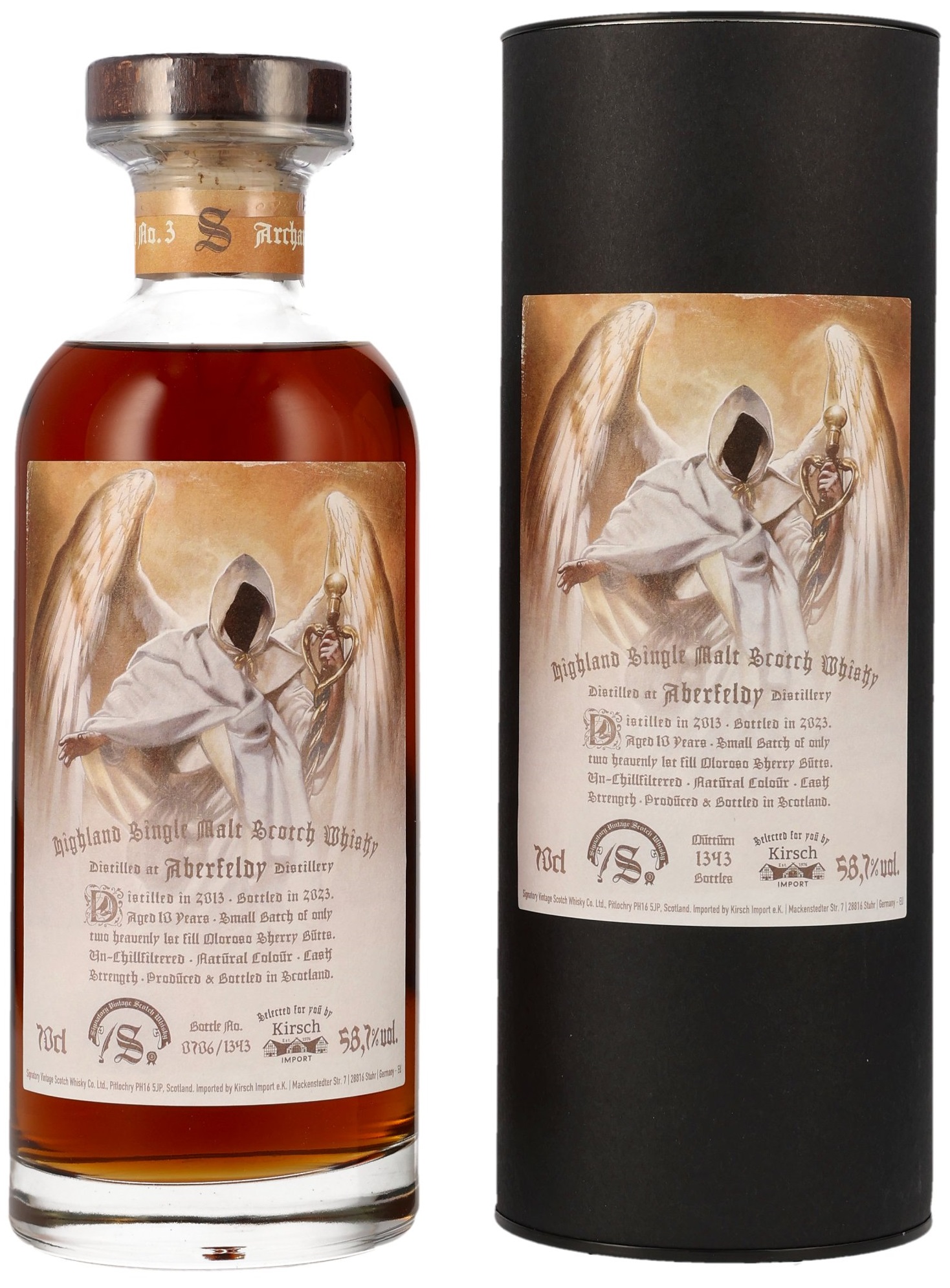Aberfeldy-2013-Archangel Aberfeldy 2013/2023 Archangel No. 3 Signatory Vintage Cask Strength 58,7% vol.