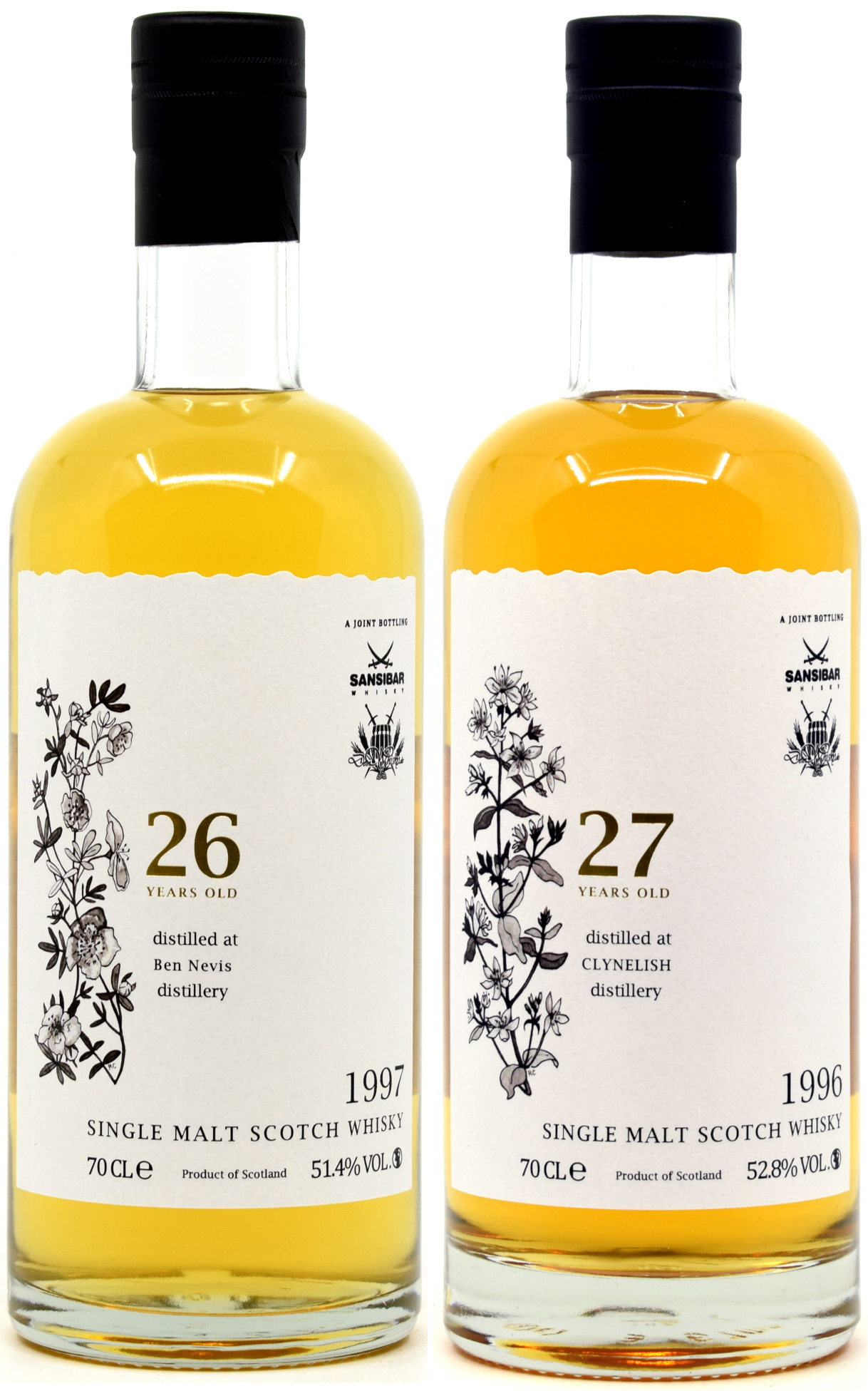 set_clynelish_nevis White Label Set - Clynelish 1996/2023 & Ben Nevis 1997/2023