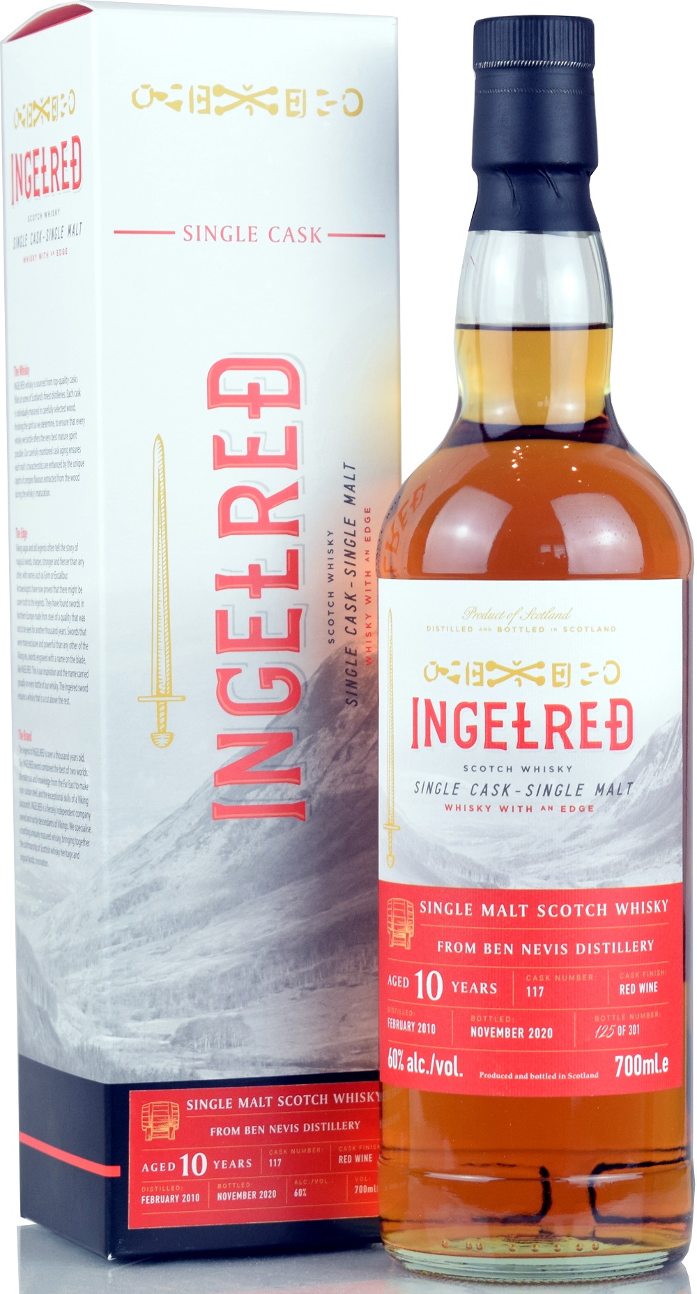 Ben Nevis 10 Jahre 2010/2020 Red Wine Cask Blackadder Ingelred 60% vol.