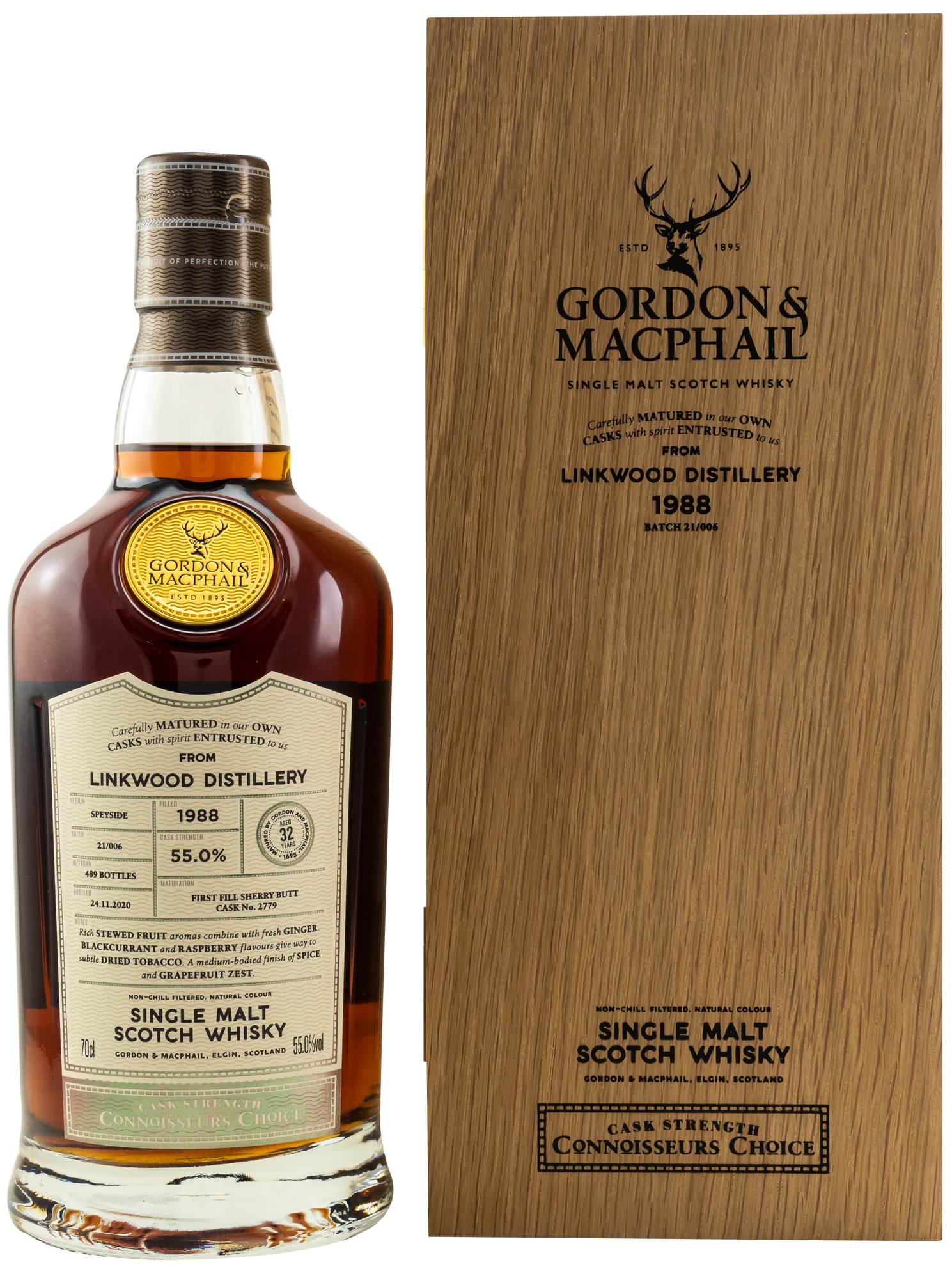 Linkwood 32 Jahre 1988/2020 Sherry Cask Gordon & MacPhail 55% vol.