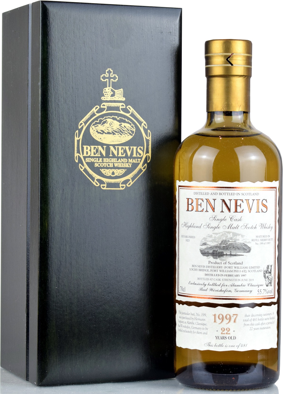 Ben Nevis 22 Jahre 1997/2019 Sherry Single Cask for Alambic Classique #199 55,7% vol.