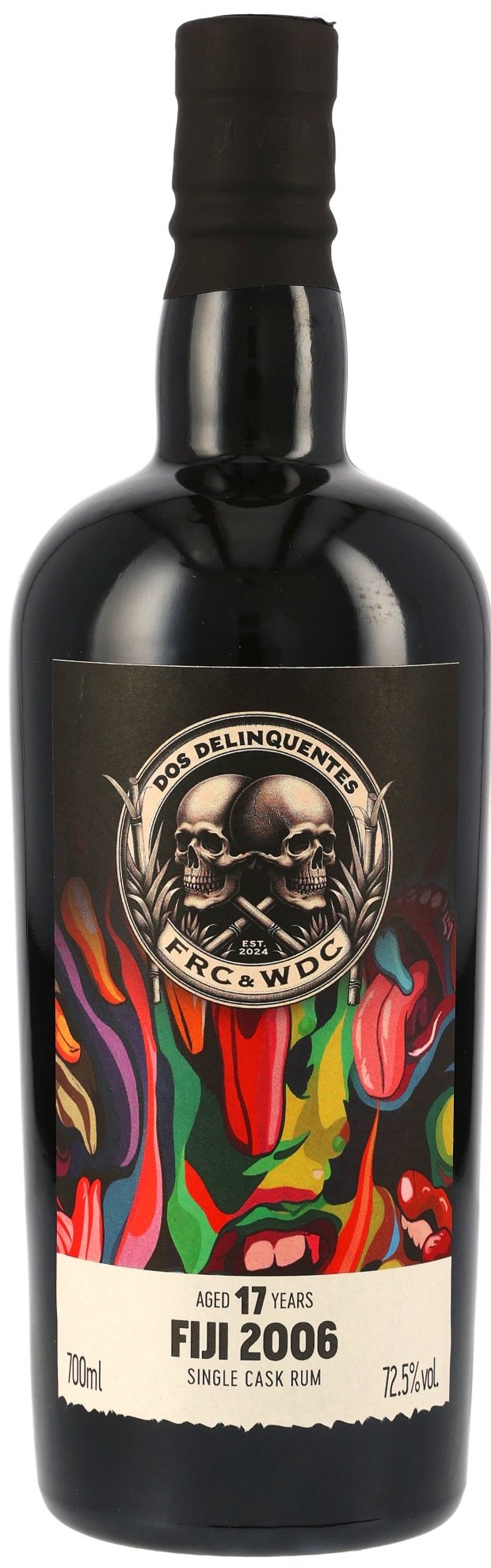 Dos Delinquentes Fiji 2006/2024 FRC & Wu Dram Clan Single Cask Rum 72,5% vol.