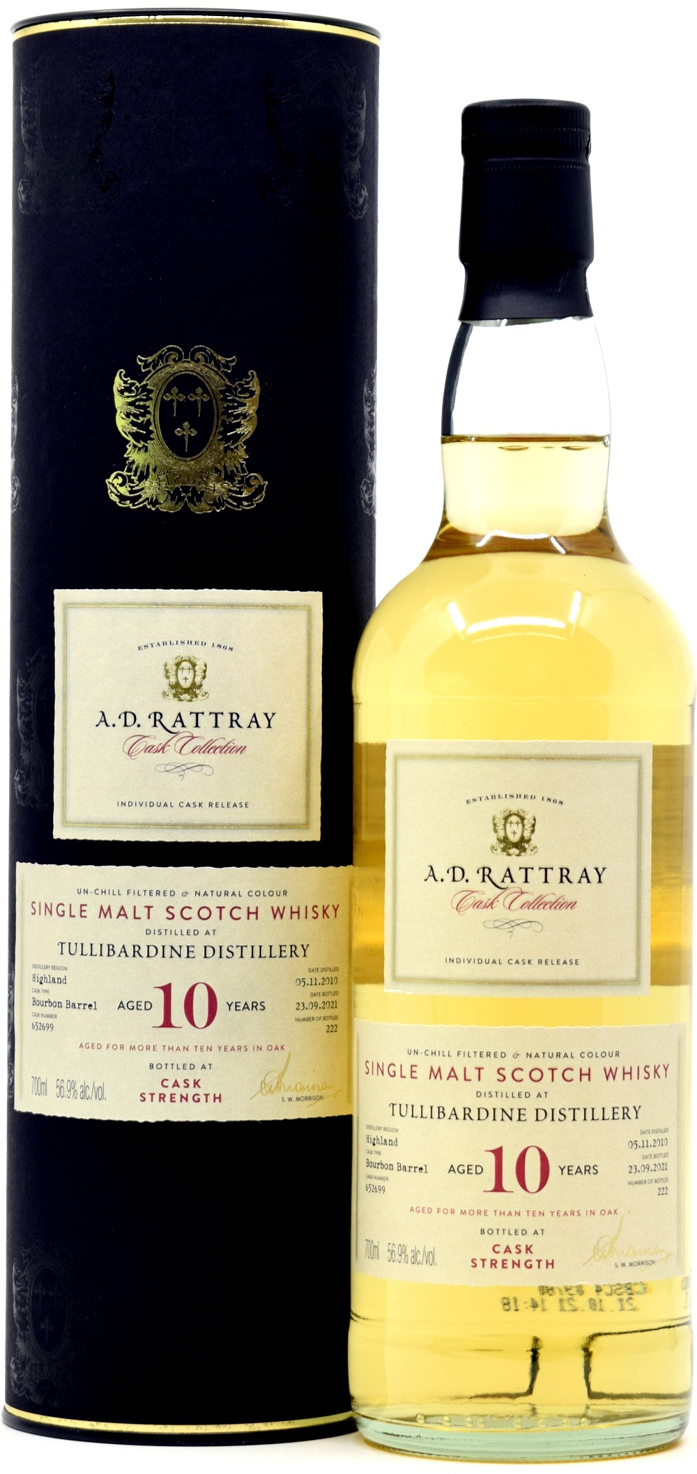 tullibardine_10_adr Tullibardine 10 Jahre 2010/2021 A.D. Rattray 56,9% vol.