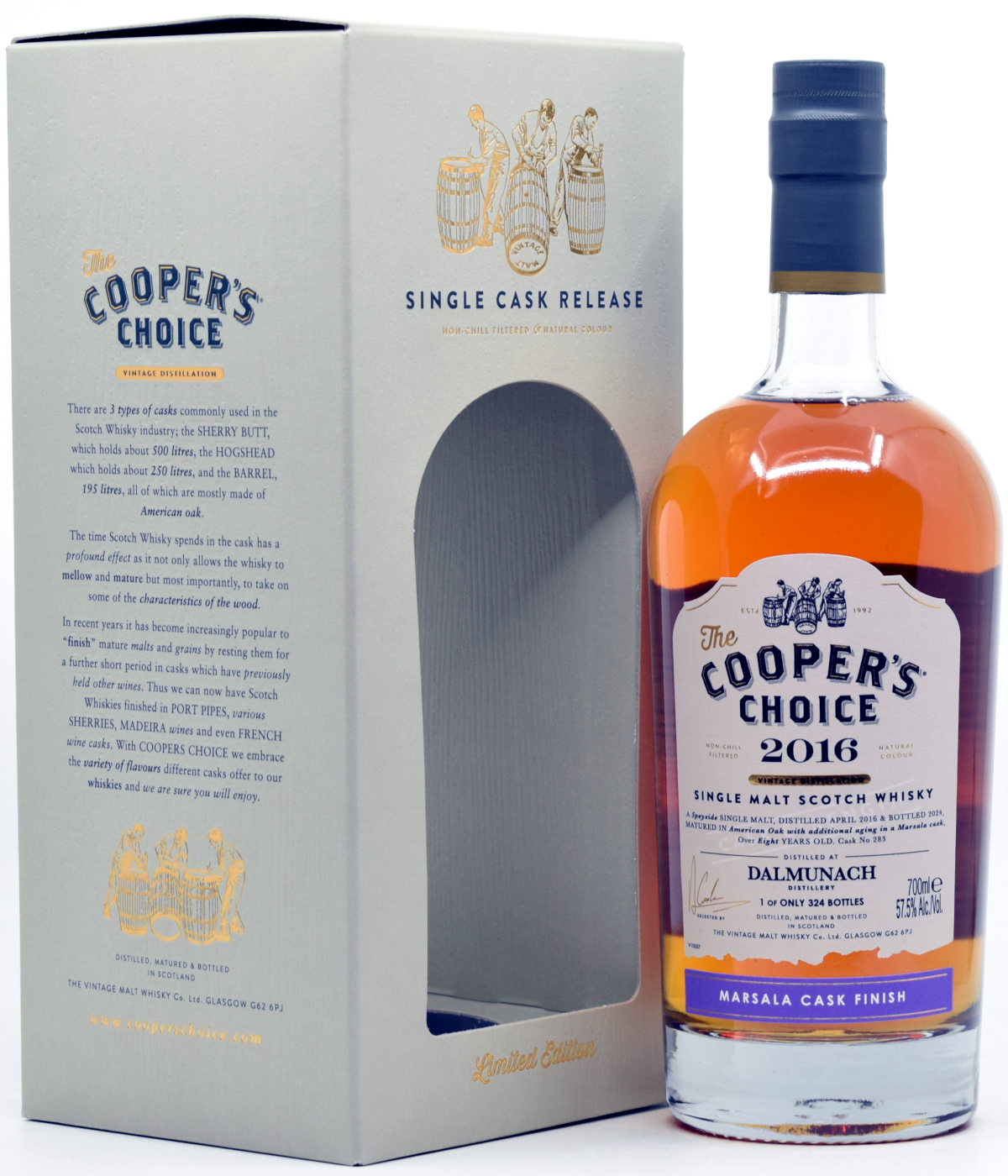 dalmunach_2016_cc Dalmunach 2016/2024 Marsala Cask Cooper's Choice 57,5% vol.