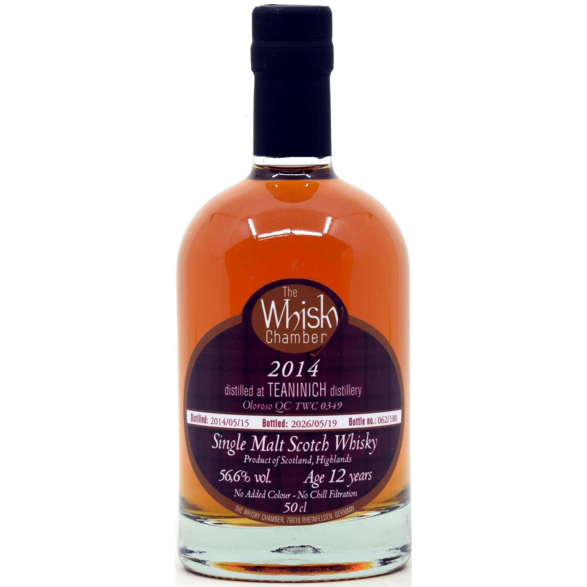 Teaninich 12 Jahre 2014/2026 Oloroso Cask The Whisky Chamber 56,6% vol.