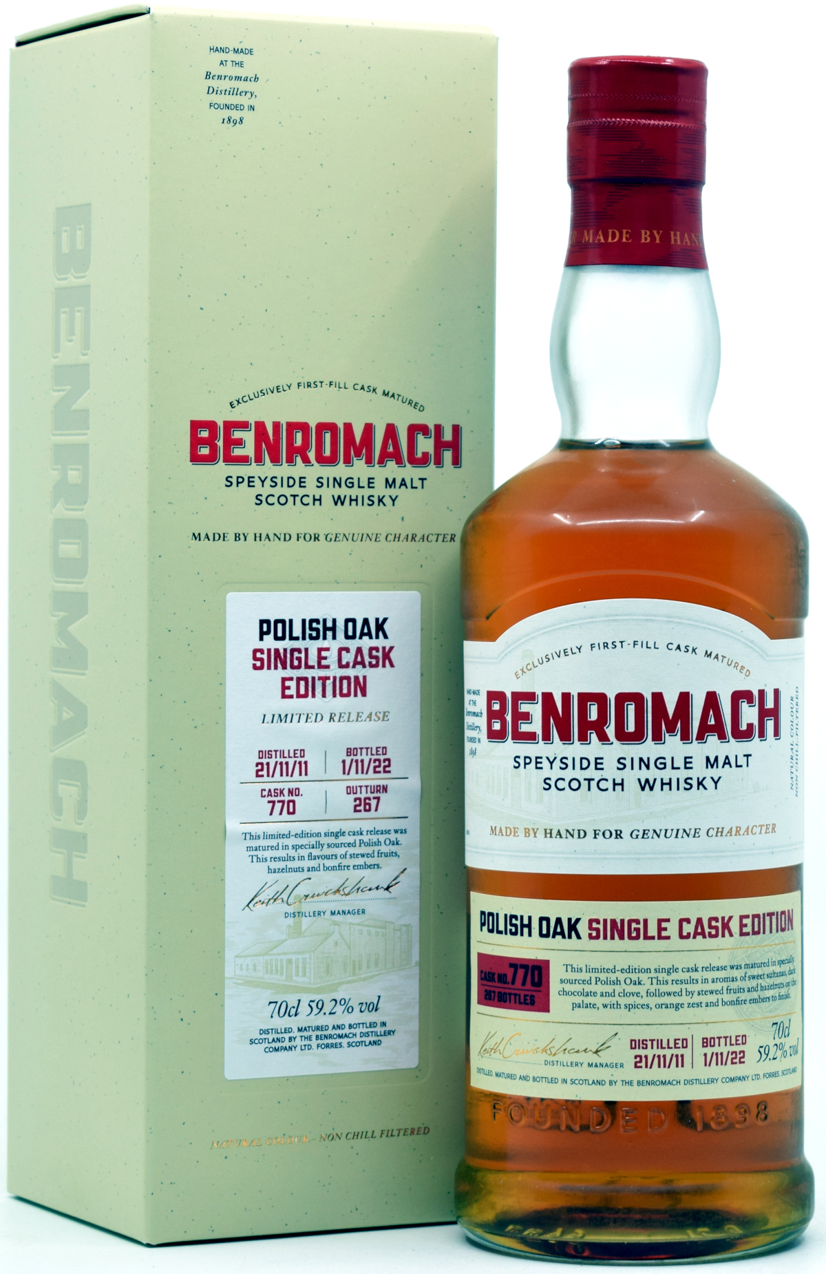 benromach_770 Benromach 2011/2022 Polish Oak Single Cask #770 59,2% vol.