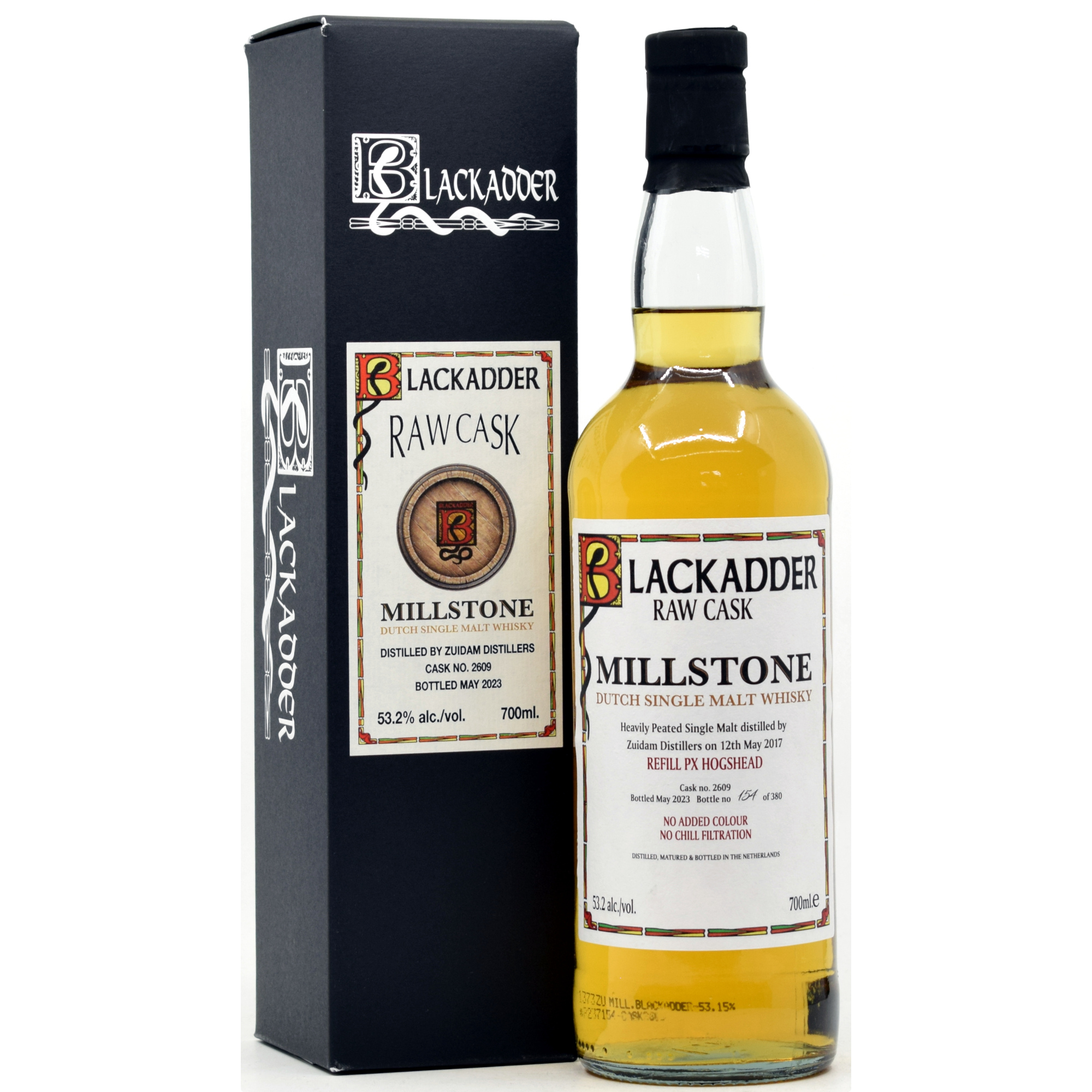 Millstone heavily peated 2017/2023 PX Sherry Cask #2609 Blackadder 53,2% vol.