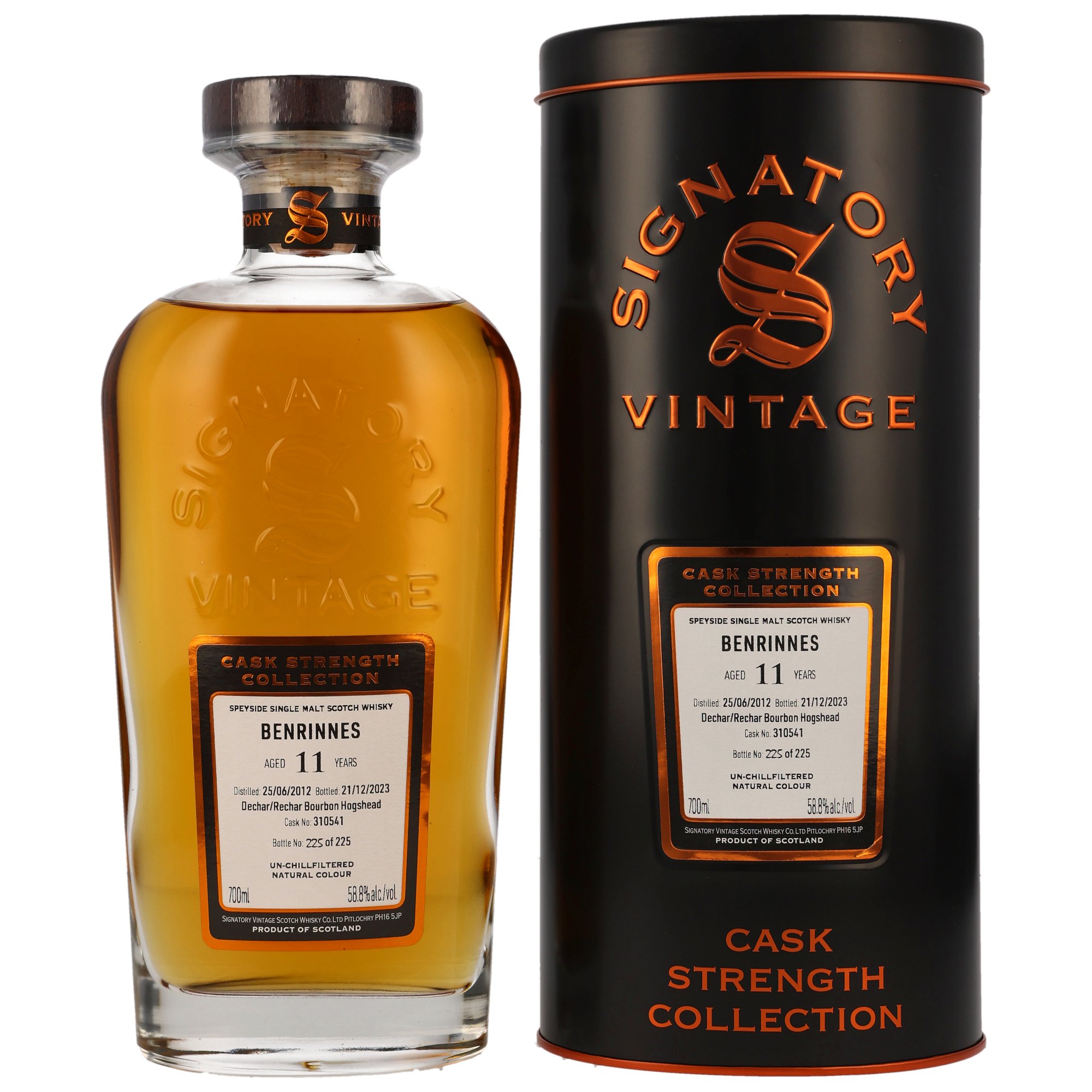 Benrinnes 2012/2023 Signatory Cask Strength Collection #310541 58,8% vol.