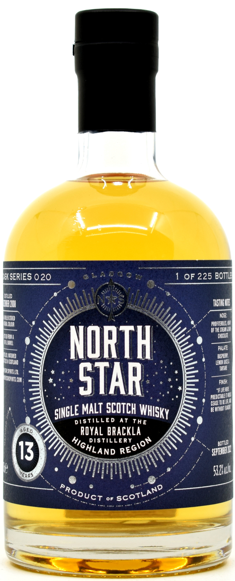 brackla_13_NSS Royal Brackla 13 Jahre 2008/2022 Sherry Cask North Star Spirits #020 exclusive 53,2% vol.