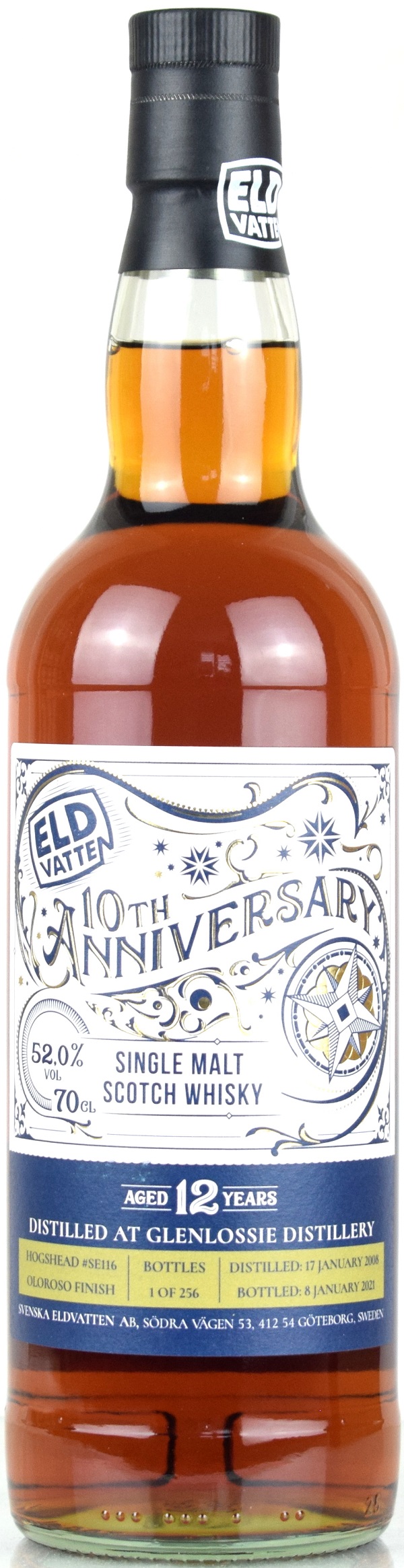 glenlossie_12_Se Glenlossie 12 Jahre 2008/2021 Sherry Cask Svenska Eldvatten 52% vol.