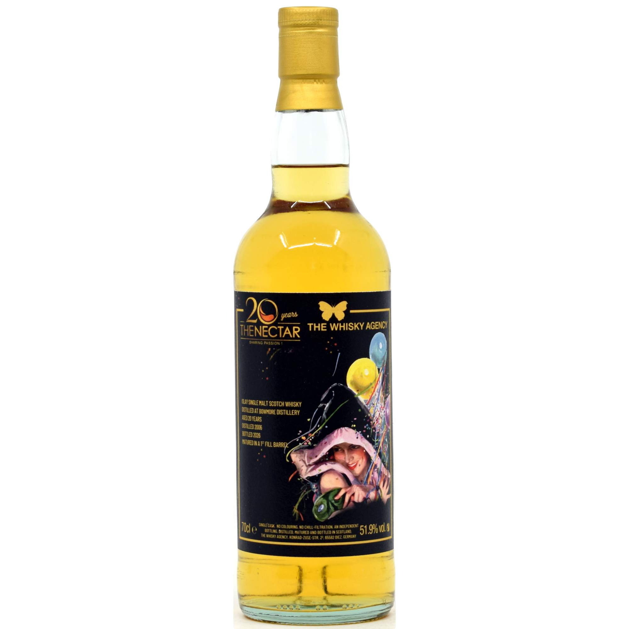 Bowmore 20 Jahre 2006/2026 20th Anniversary The Nectar x The Whisky Agency 51,9% vol.