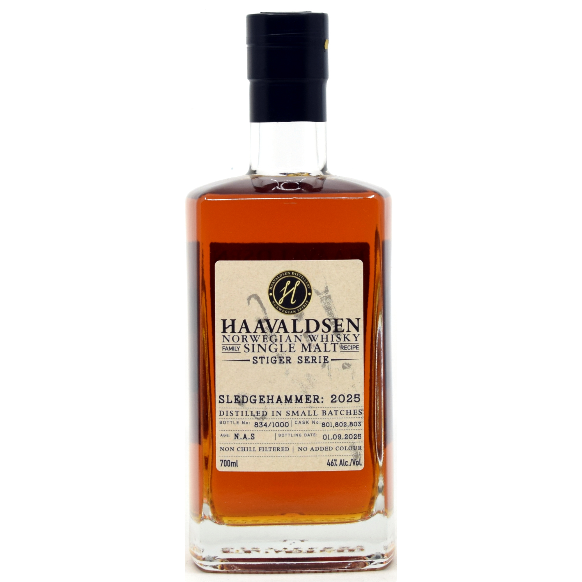 Haavaldsen Stigger Serie Sledgehammer 2025 Norwegian Single Malt #801-803 46% vol.