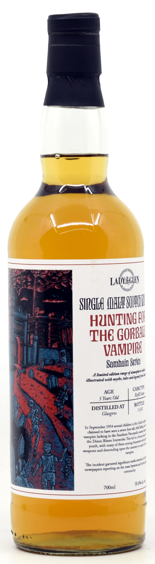 glasgow_5_samhain Glasgow 5 Jahre Refill Octave Cask Samhain Series Lady of the Glen 58,6% vol.