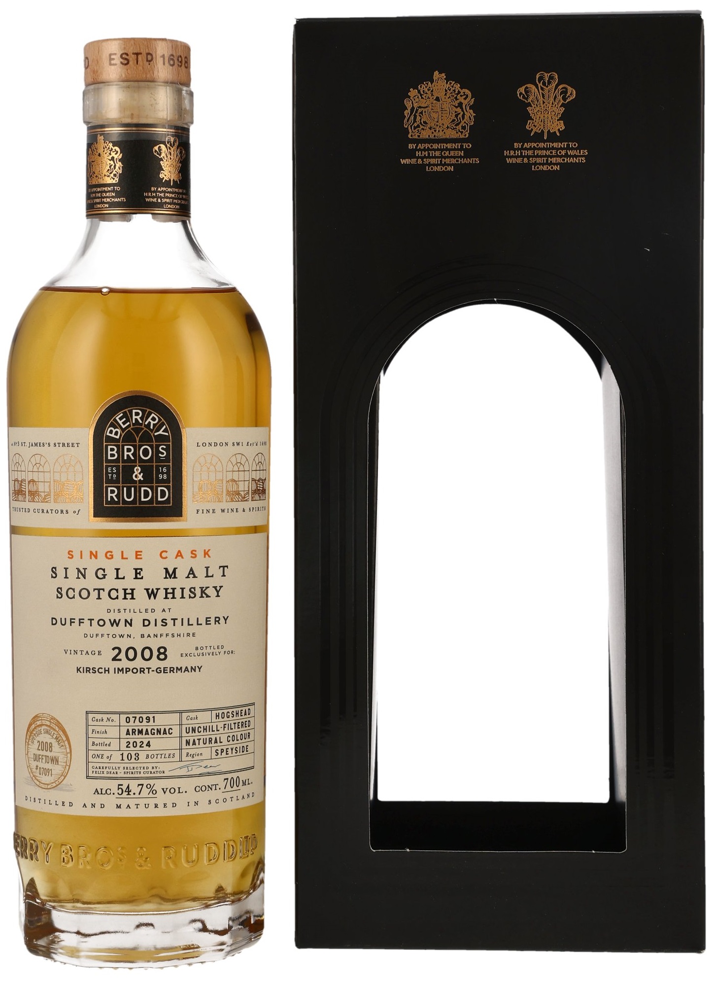Dufftown-2008-07091 Dufftown 2008/2024 Armagnac Cask Berry Bros. & Rudd #07062 54,7% vol.