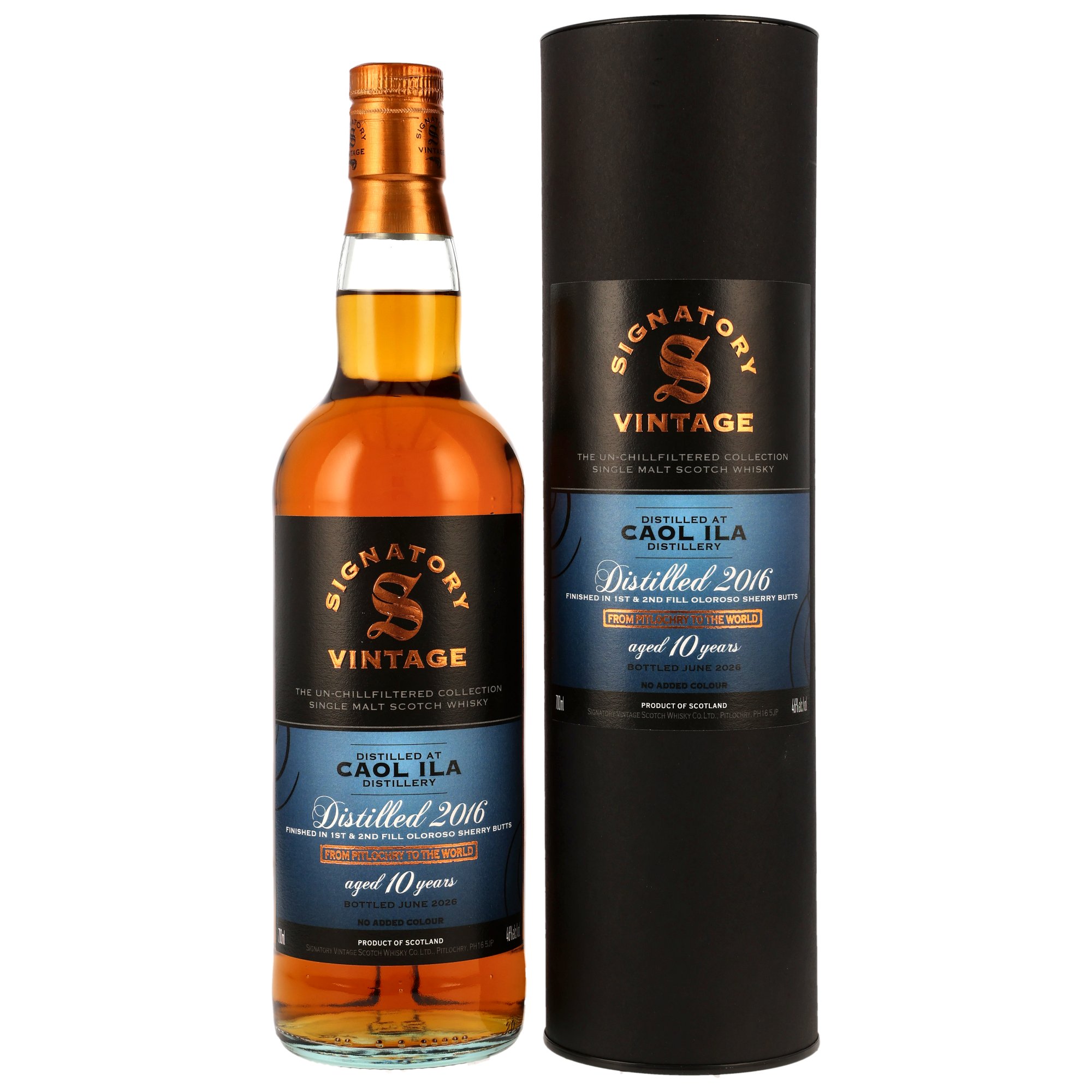 Caol Ila 2016/2026 Oloroso Sherry Signatory Vintage Un-Chillfiltered 46% vol.