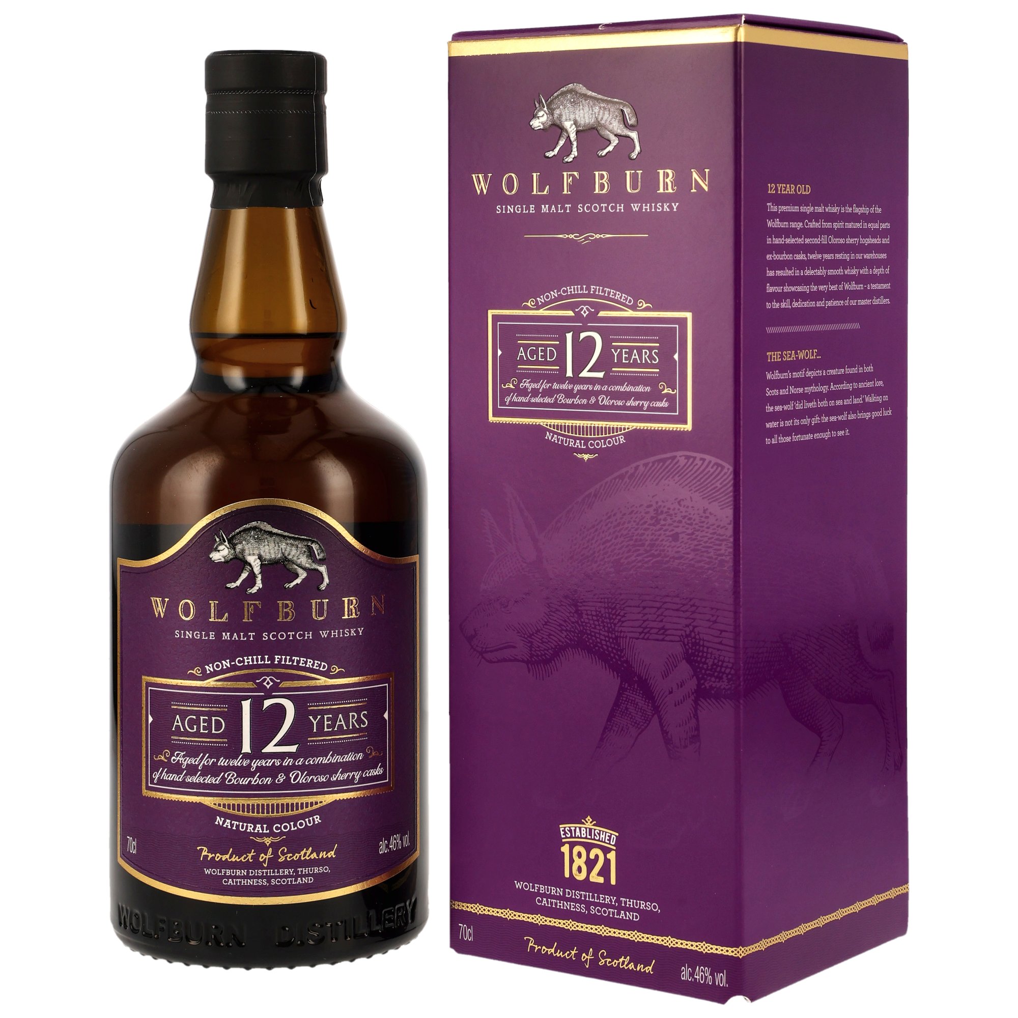Wolfburn 12 Jahre Sherry Casks 46% vol.