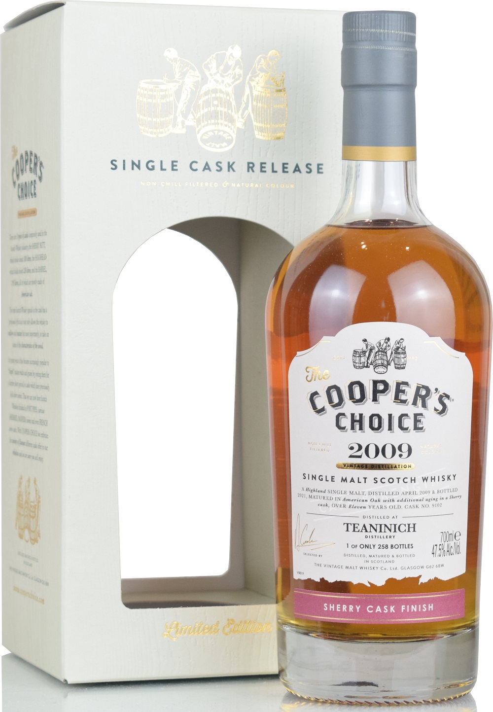 teaninich_2009_CC Teaninich 11 Jahre 2009/2021 Sherry Cask Cooper's Choice 47,5% vol.