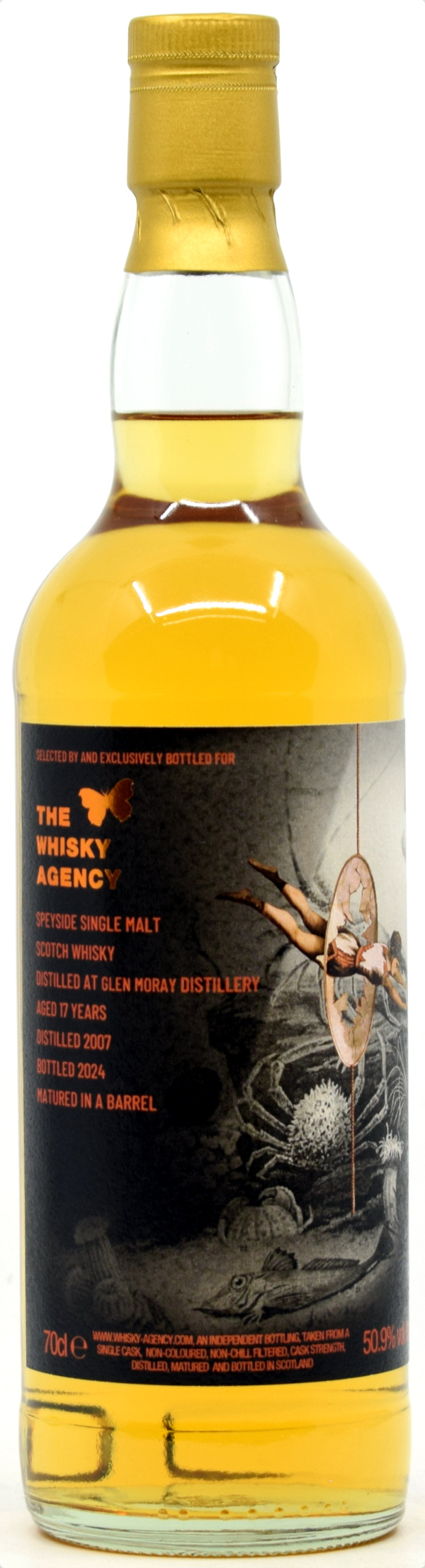 glen_moray_2007_TWA Glen Moray 17 Jahre 2007/2024 The Whisky Agency 50,9% vol.