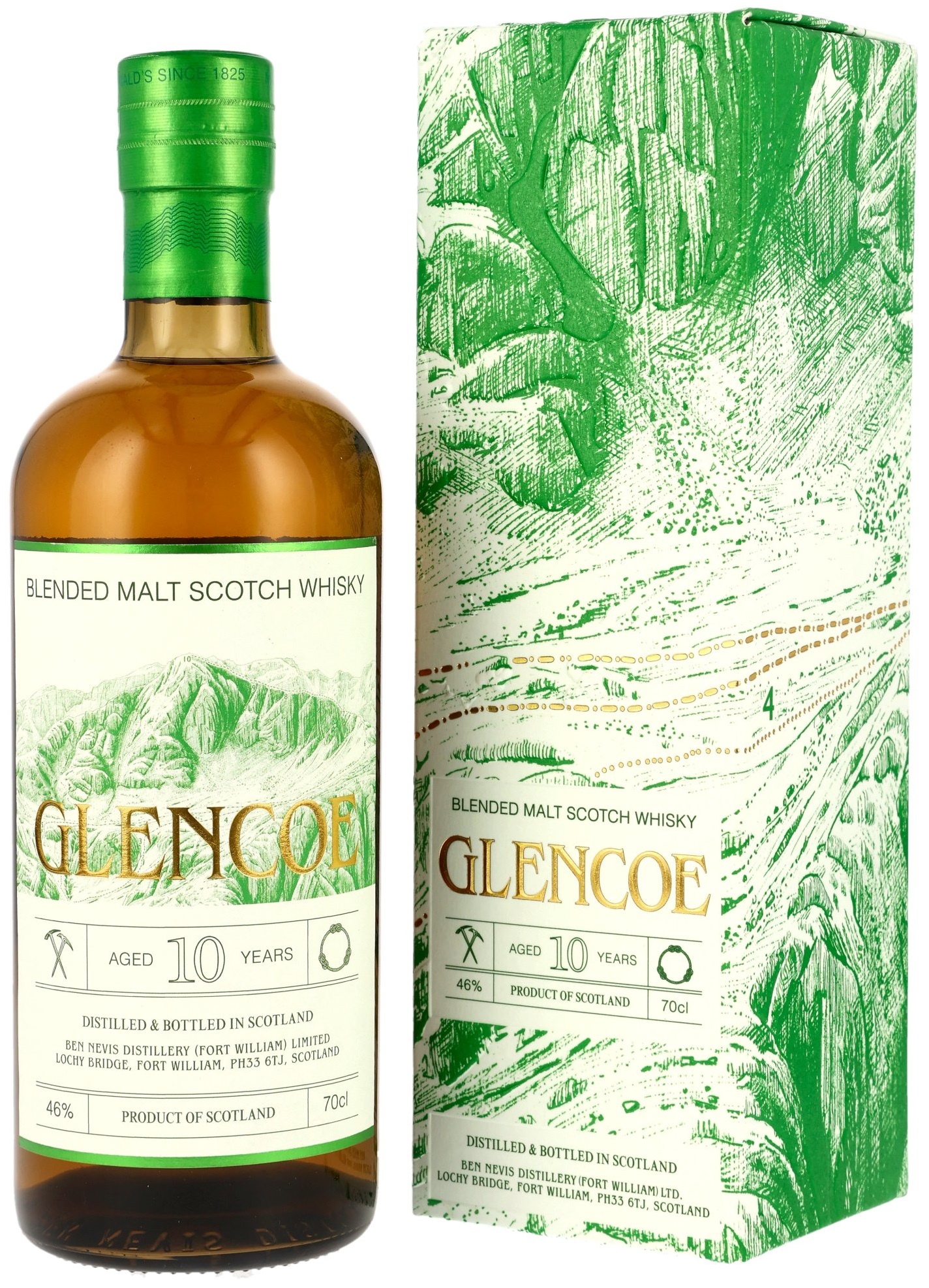 Glencoe-10 Ben Nevis Glencoe 10 Jahre Blended Malt 46% vol.