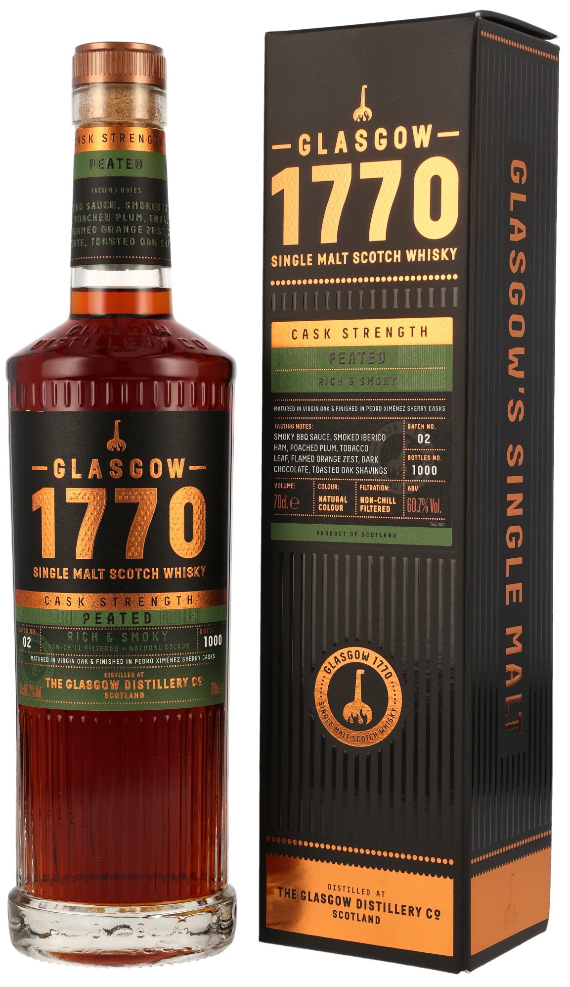 Glasgow-1770-Peated-Cask-Strength-Batch-2 Glasgow 1770 Peated Cask Strength Batch #2 60,7% vol.