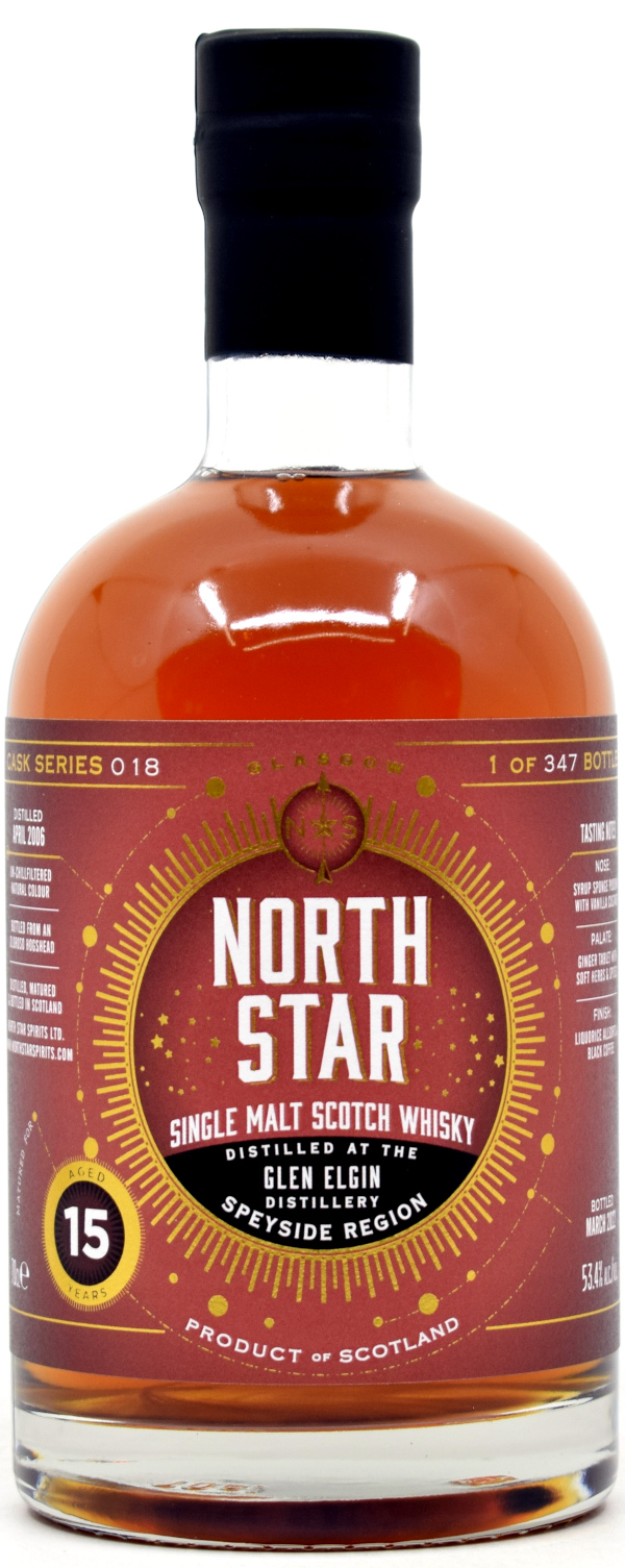 Glen Elgin 15 Jahre 2006/2022 Oloroso Sherry Cask North Star Spirits #018 53,4% vol.