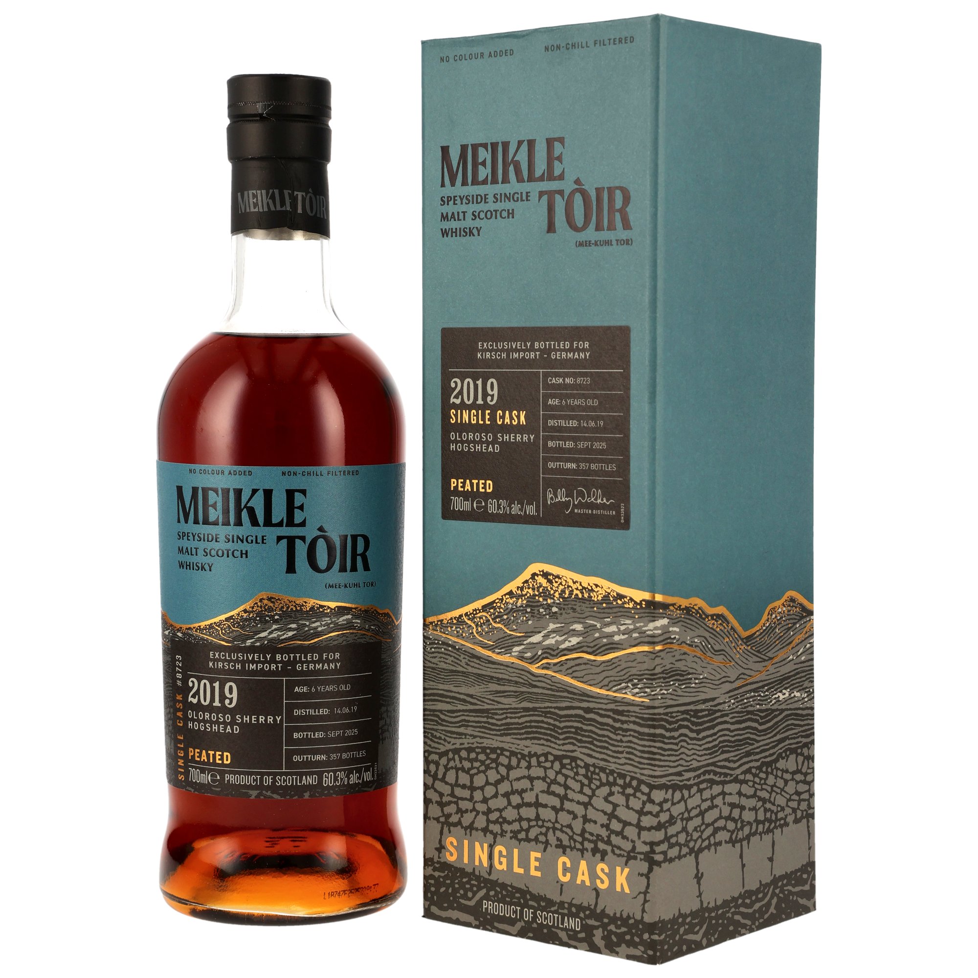 Meikle Toir 2019/2025 Oloroso Sherry HHD #8723 for germany Peated GlenAllachie 60,3% vol.