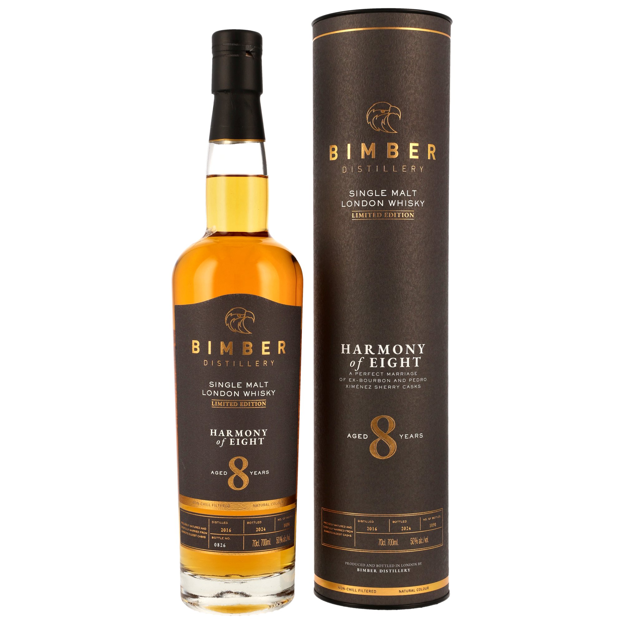 Bimber 2016/2024 Harmony of Eight Bourbon/PX Casks 50% vol.