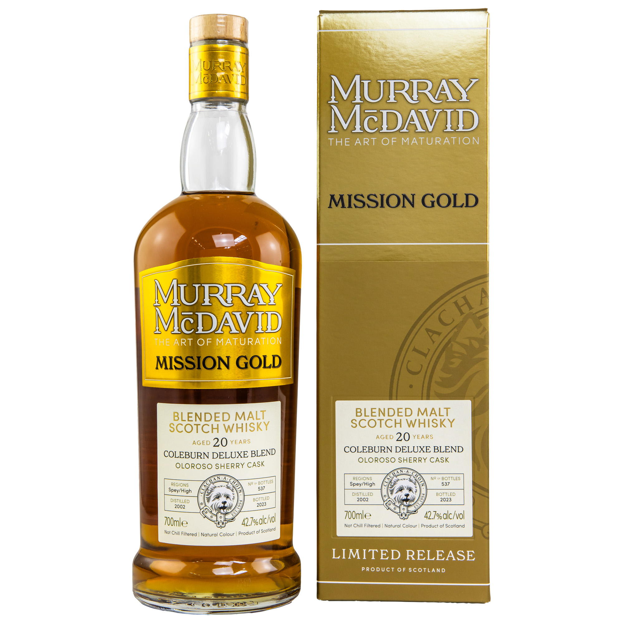 Coleburn Deluxe Blend 20 Jahre 2002/2023 Murray McDavid 42,7% vol.