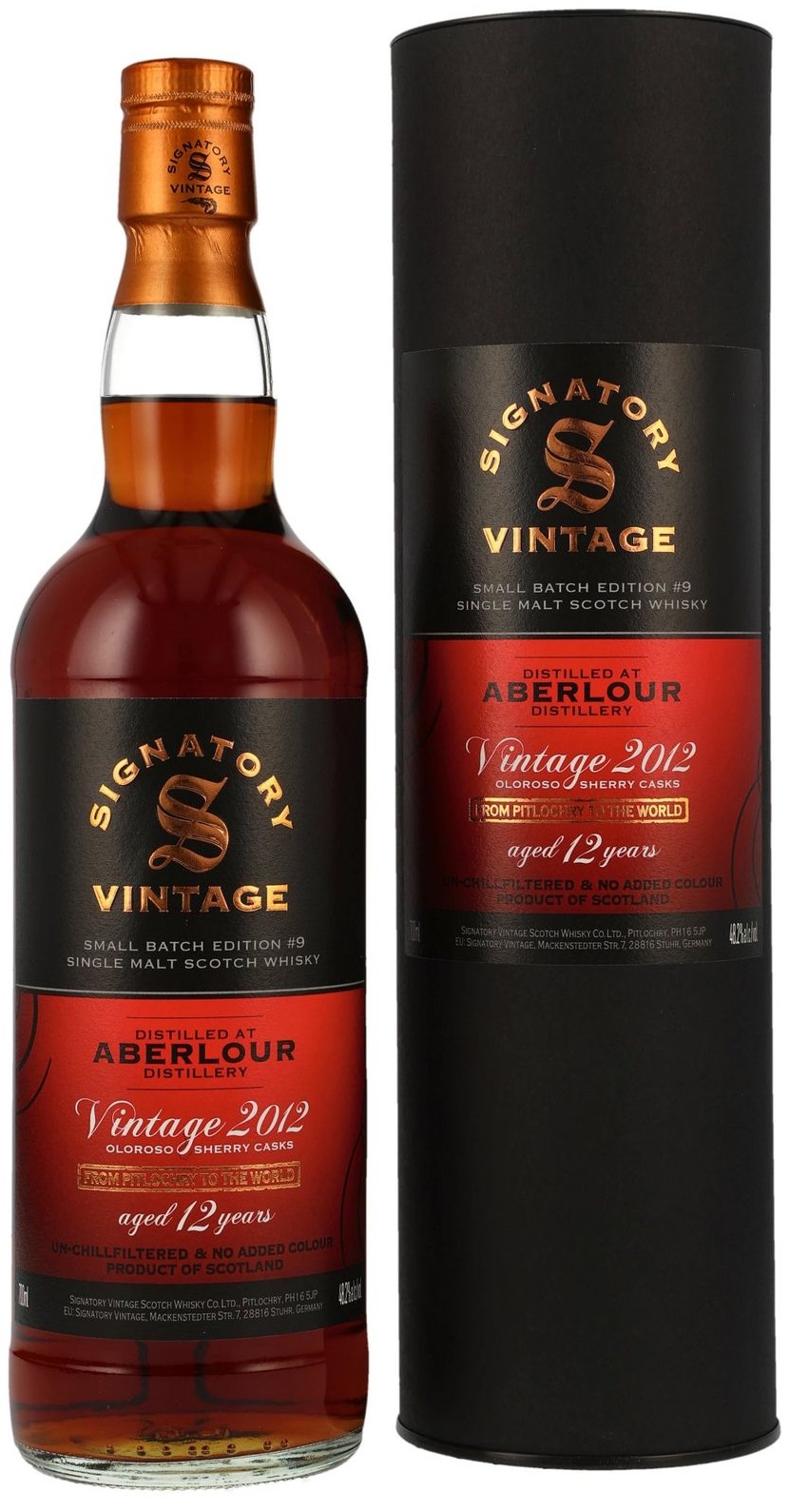 aberlour_2012_SV_SB Aberlour 2012/2023 Oloroso Sherry Signatory Vintage Small Batch Edition #9 48,2% vol.