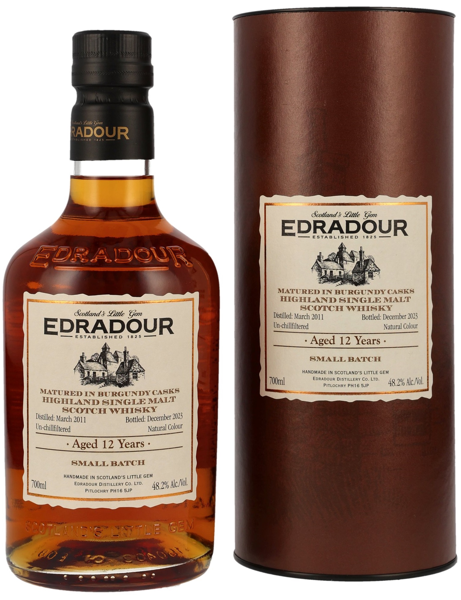 edradour_12_burgundy Edradour 12 Jahre 2011/2023 1st Fill Burgundy Cask 48,2% vol.