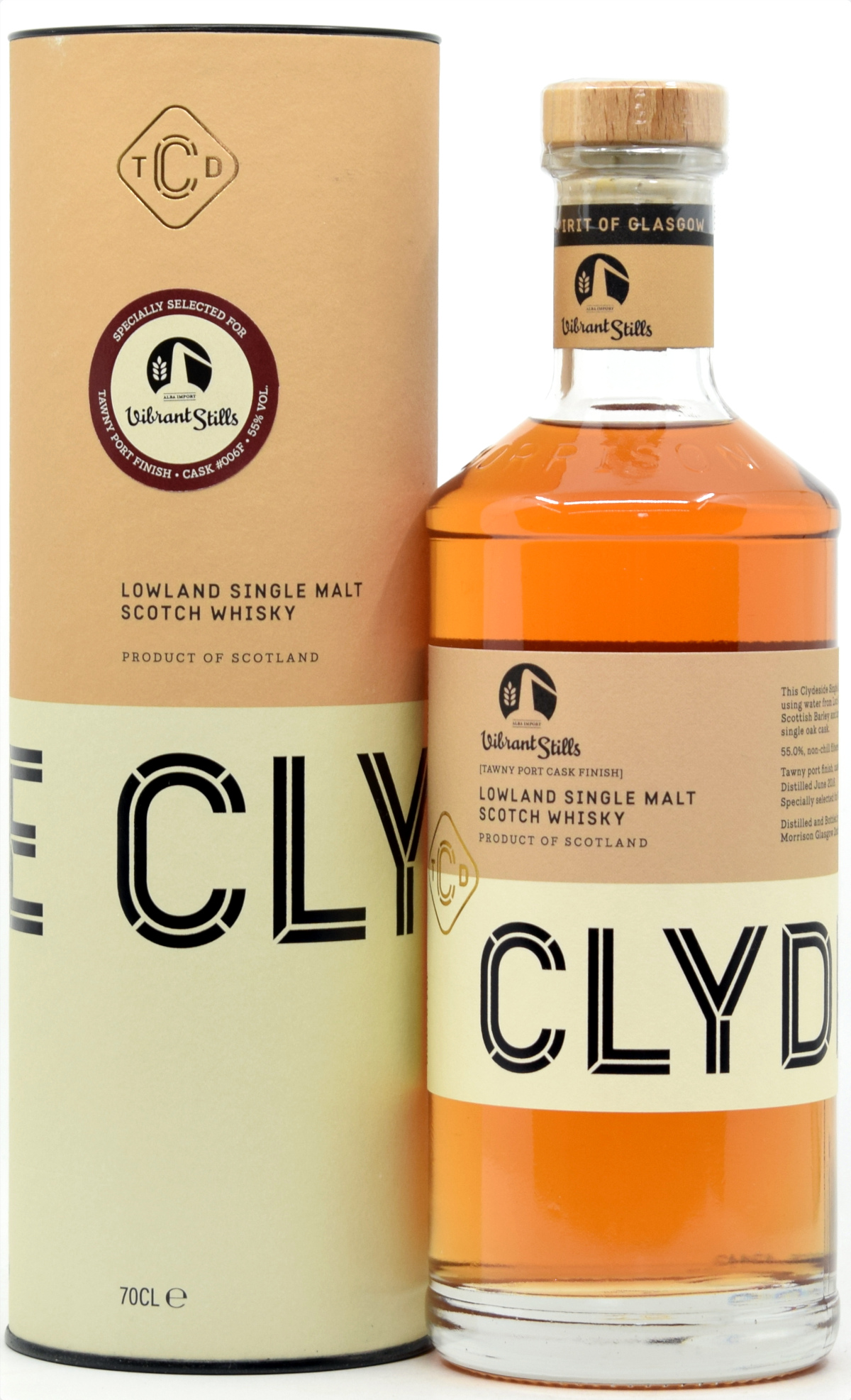 clydeside_port_SC Clydeside 2018/2025 "Vibrant Stills" Single Cask Tawny Port Finish 55% vol.