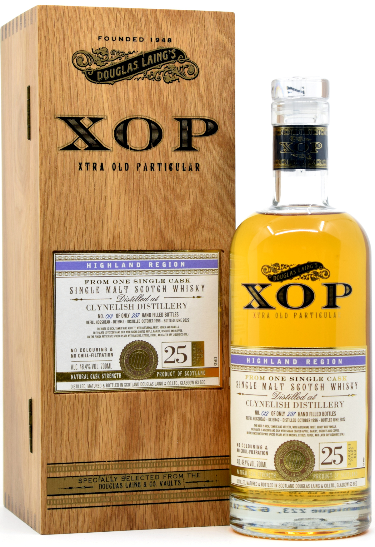 clynelish_25_DL Clynelish 25 Jahre 1996/2022 Xtra Old Particular Douglas Laing 48,4% vol.