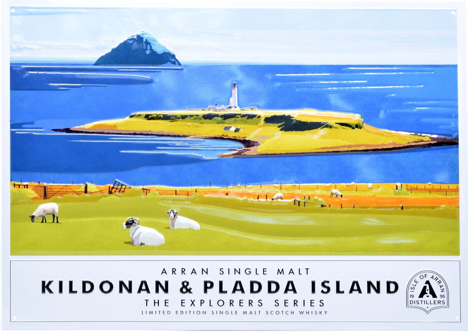 arran_schild Arran Kildonan & Pladda Island The Explorers Series Vol. 3 Blechschild Deko