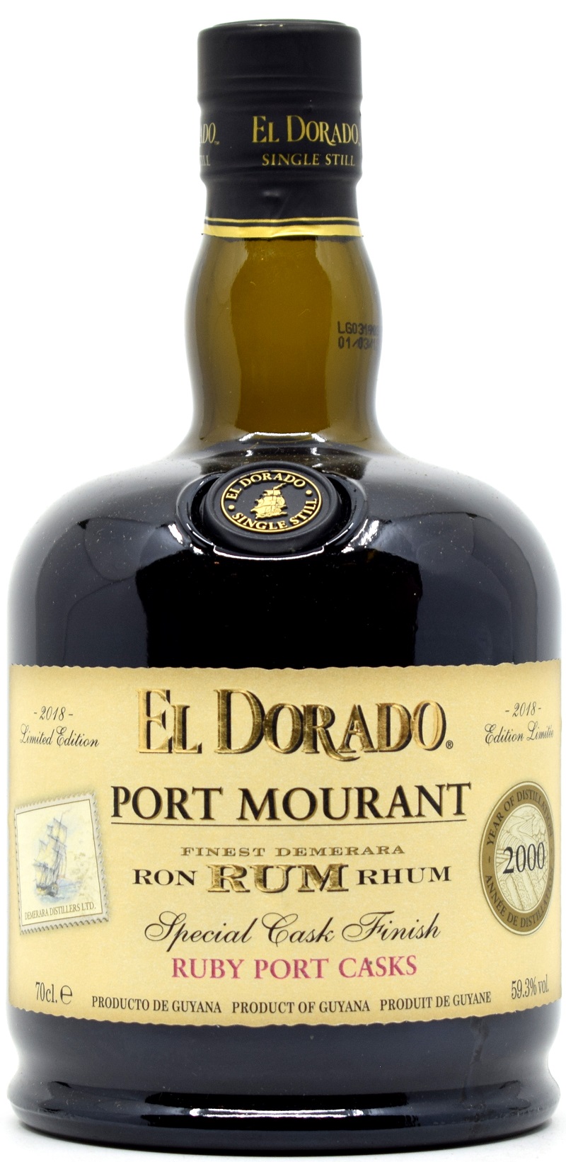 port_mourant_2000_ED_port Port Mourant 2000/2018 Ruby Port Casks El Dorado Guyana Rum 59,3% vol.