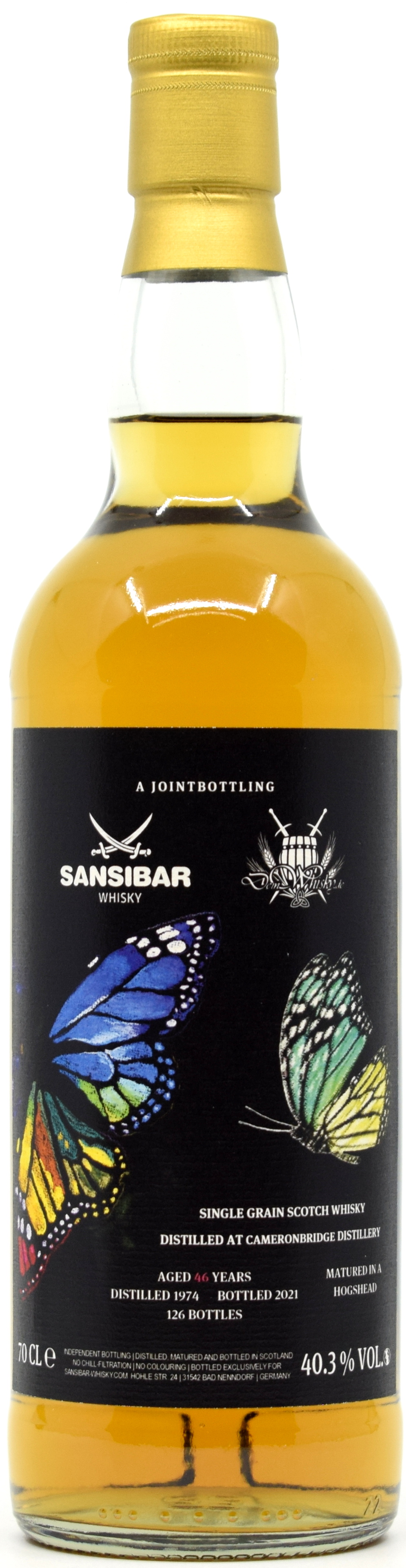 cameronbridge_1974_wildlife1 Cameronbridge 46 Jahre 1974/2021 Sansibar Colourful Wildlife Joint Bottling 40,3% vol.