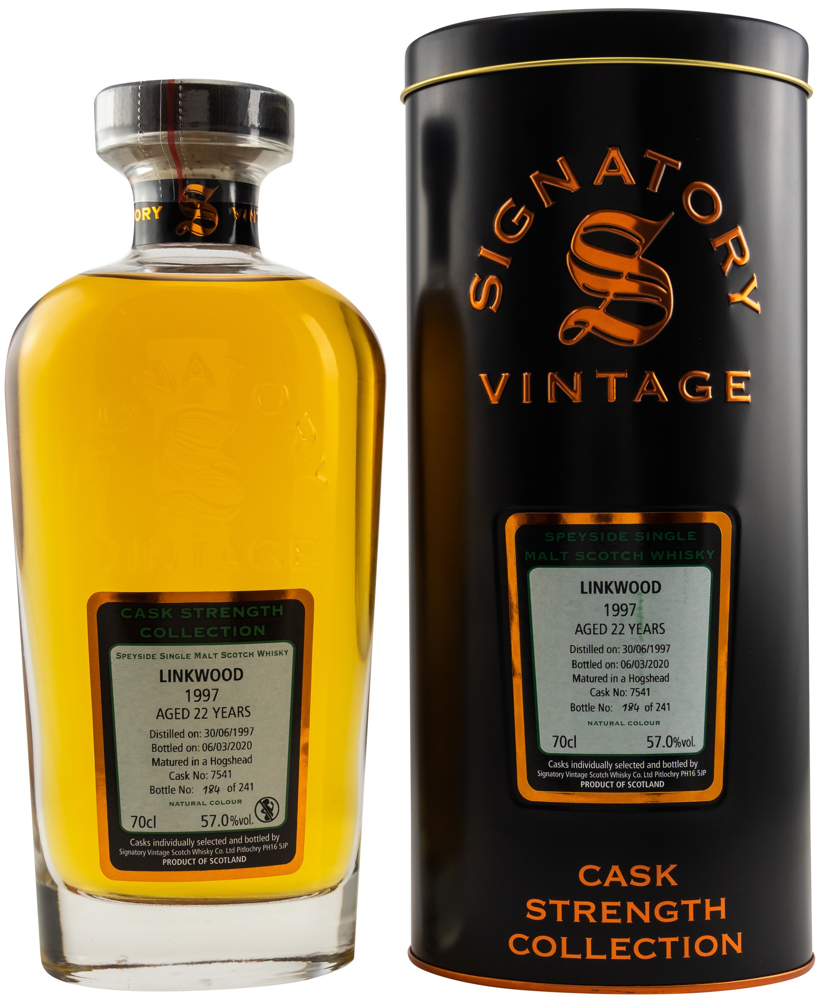 15382_10 Linkwood 22 Jahre 1997/2020 Signatory Vintage Cask Strength Collection #7541 57% vol.