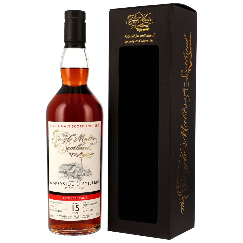Speyside Malt 15 Jahre 2009/2025 Oloroso Sherry The Single Malts of Scotland 57,5% vol.