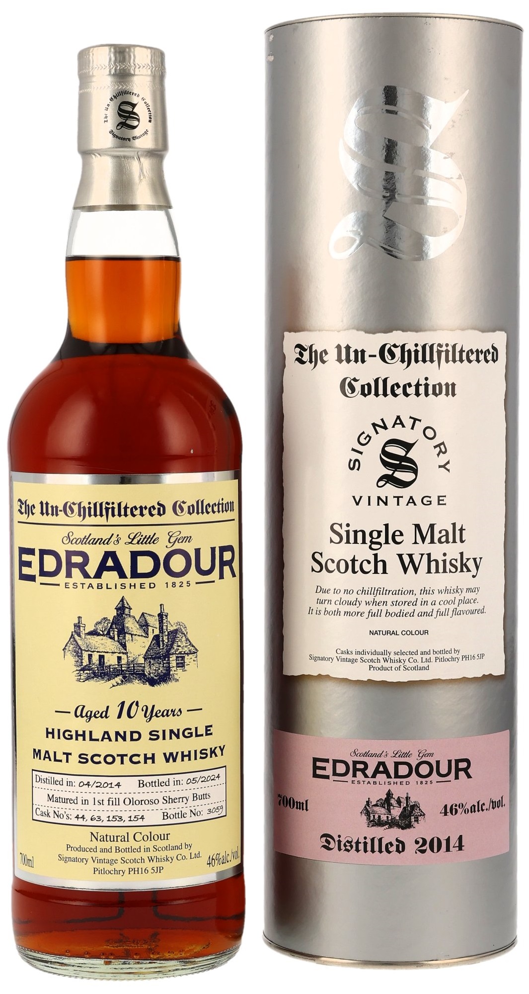 Edradour-2014_2024 Edradour 10 Jahre 2014/2024 Signatory Vintage Un-Chillfiltered Collection 46% vol.