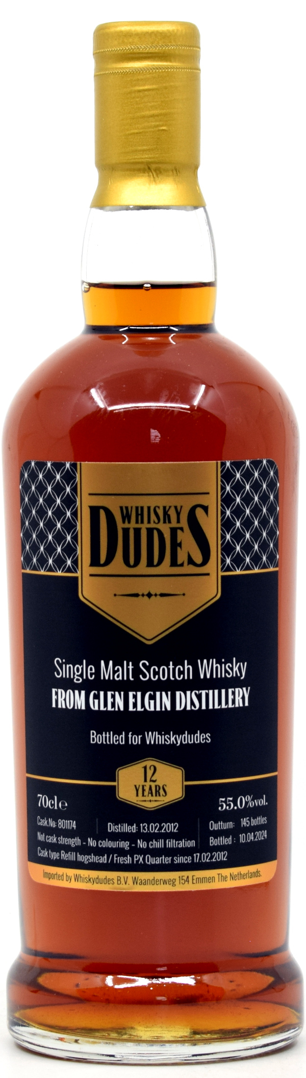 elgin_12_WD Glen Elgin 12 Jahre 2012/2024 Fresh PX Sherry Cask Whiskydudes 55% vol.