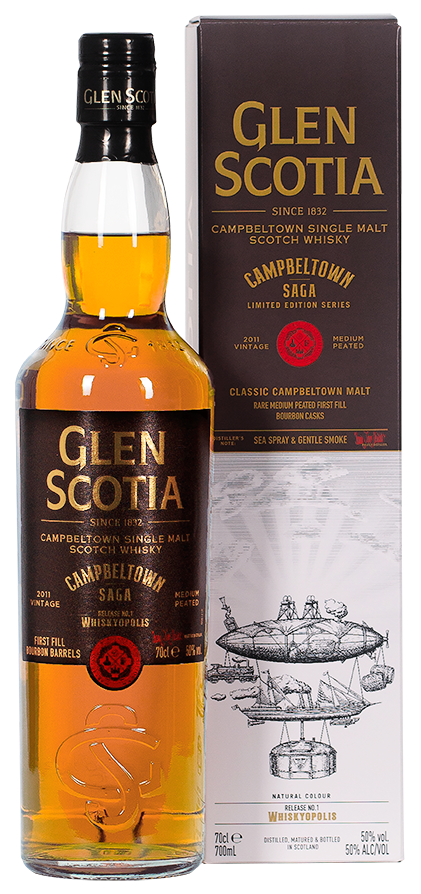 Glen Scotia 2011/2025 Campbeltown Saga No. 1 Whiskyopolis 50% vol.